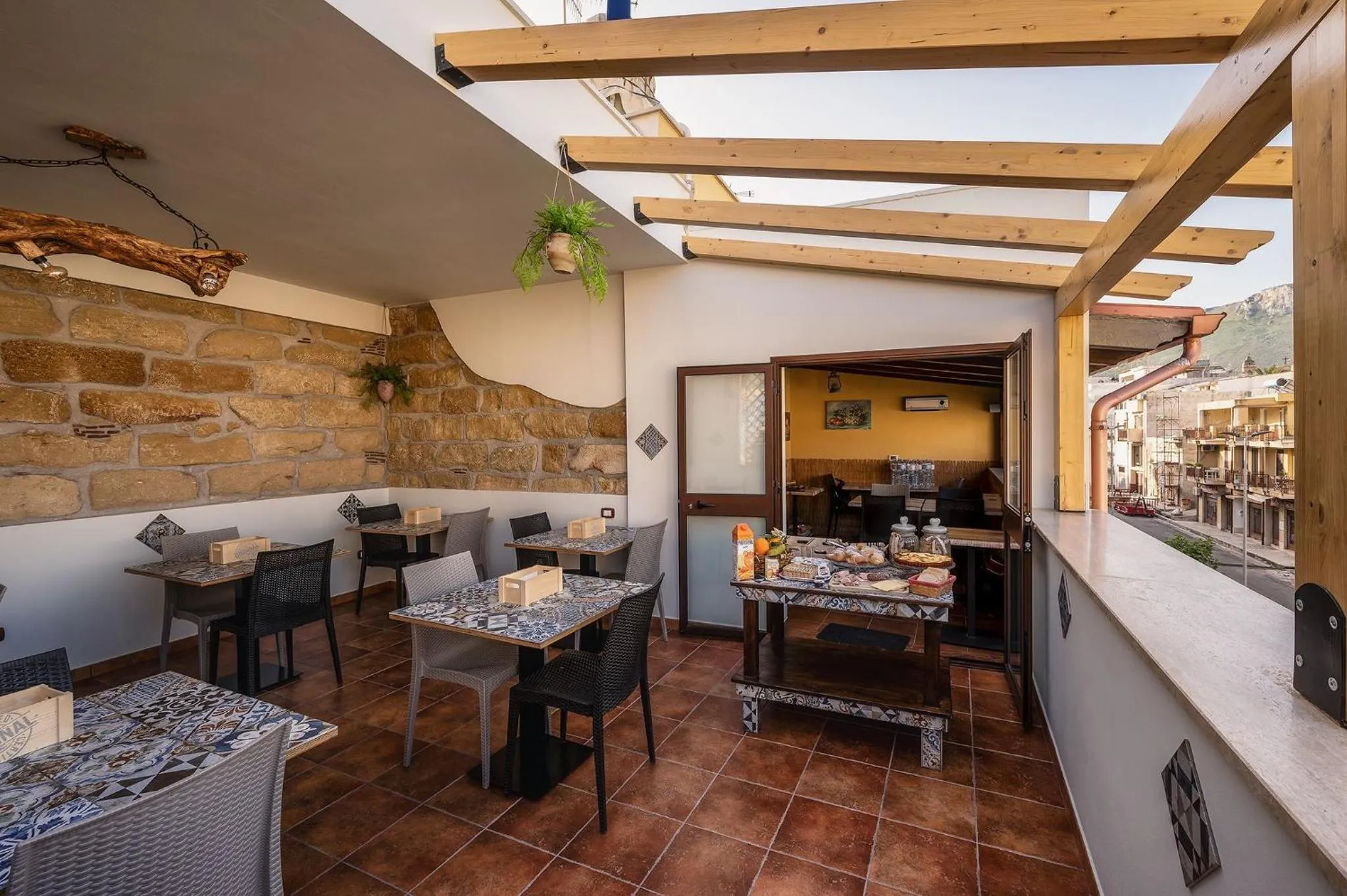 Balcony/Terrace in B&B Le Oasi