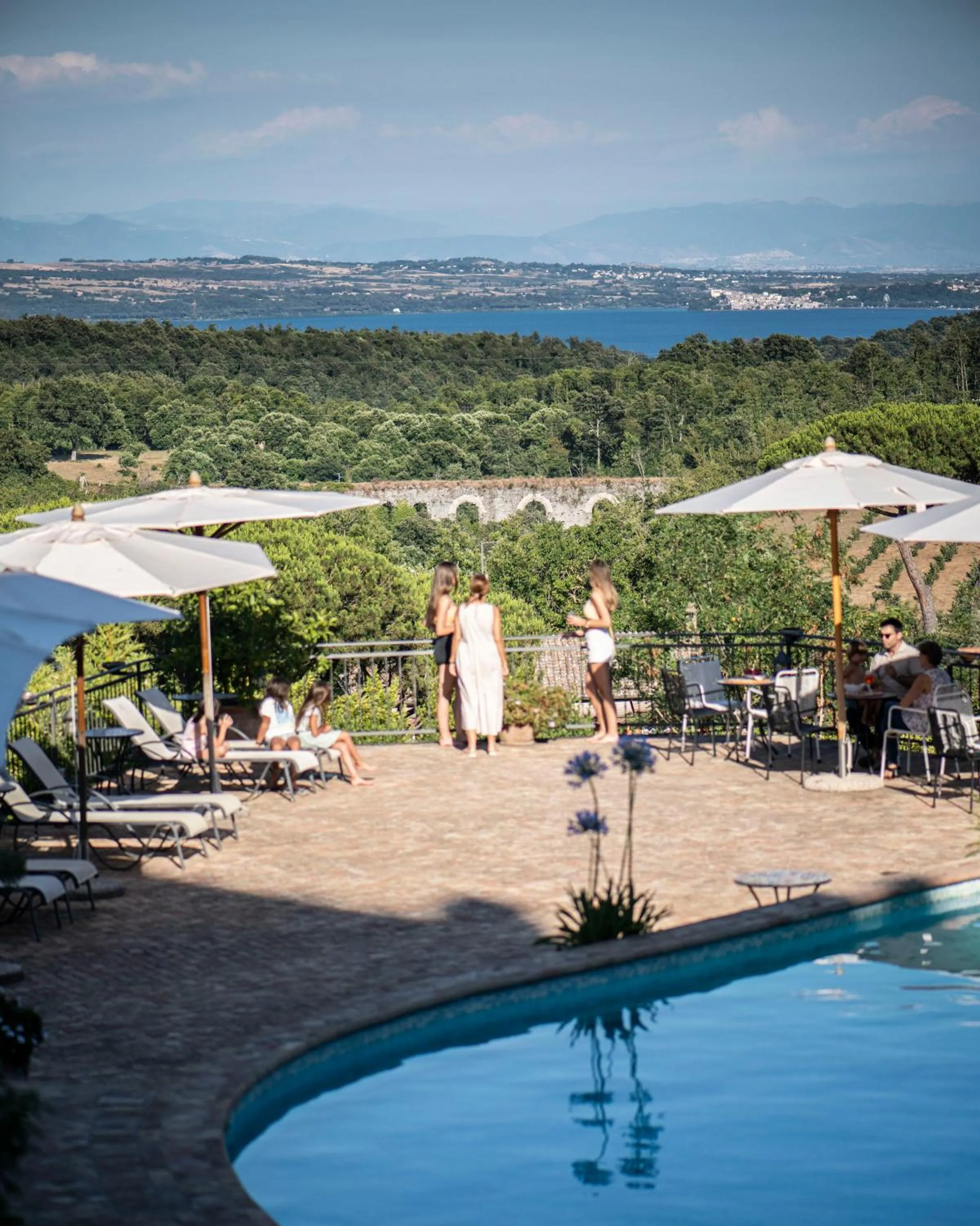 Pool view in Villa Clodia Relais