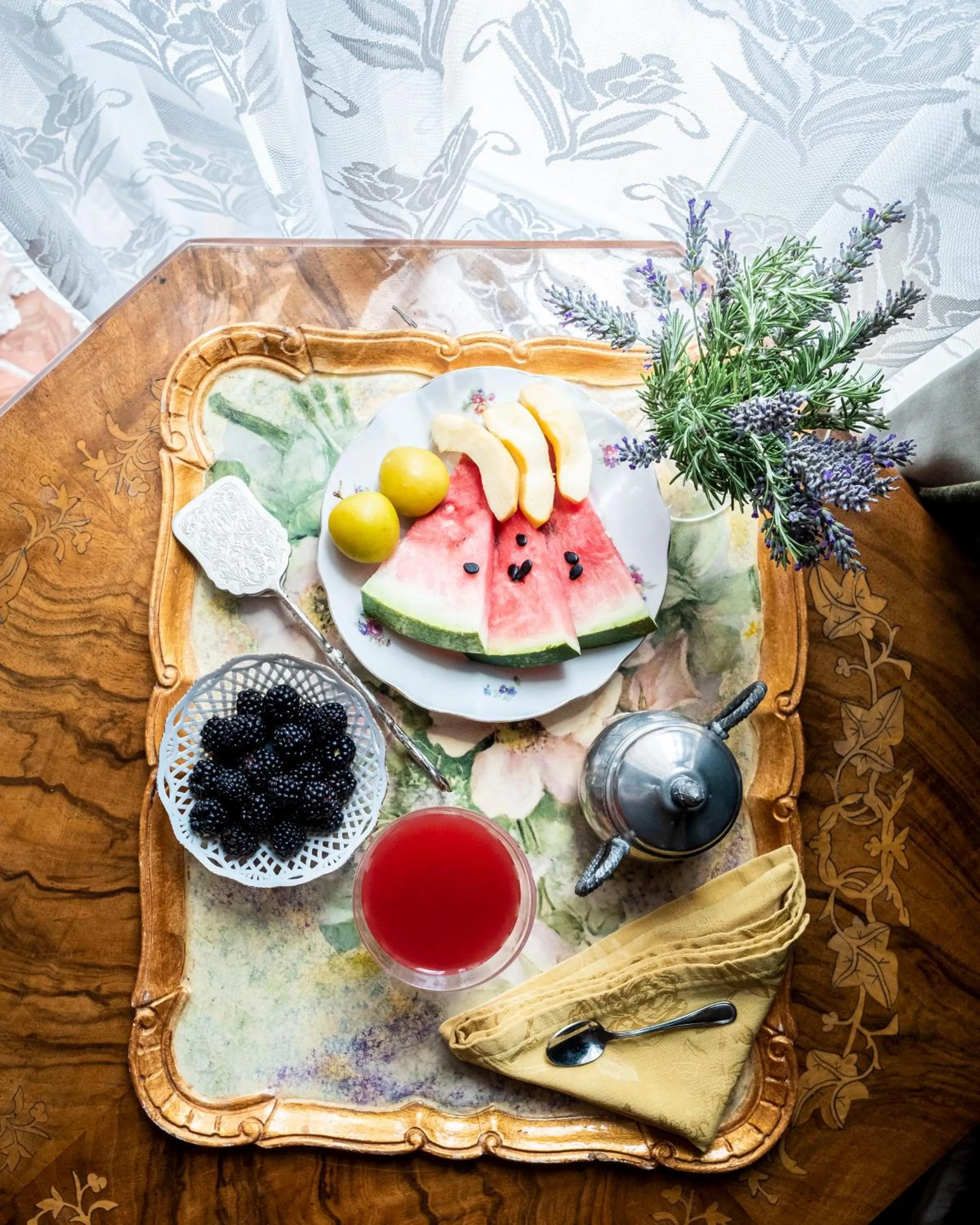 Continental breakfast in Villa Clodia Relais