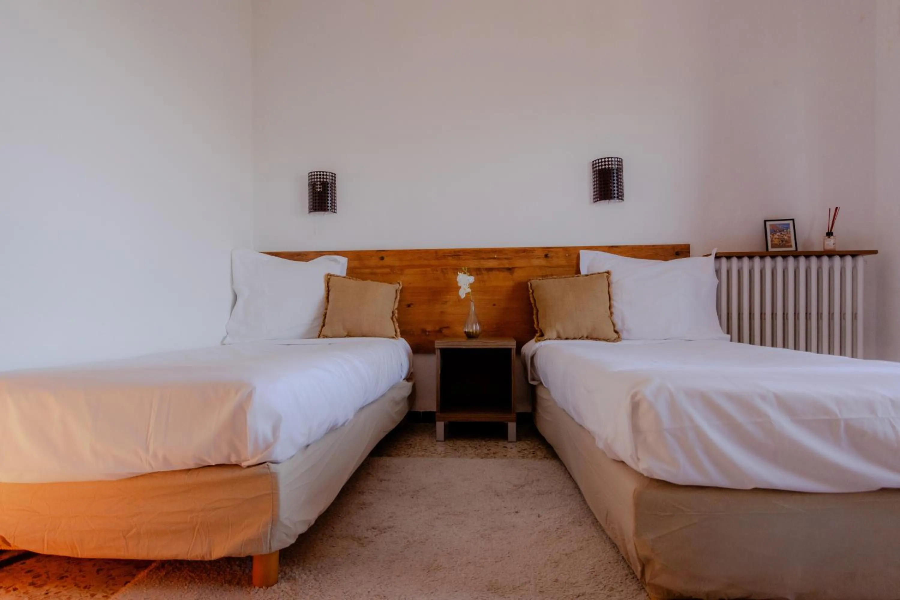 Bed in Hôtel Restaurant Sole e Monte