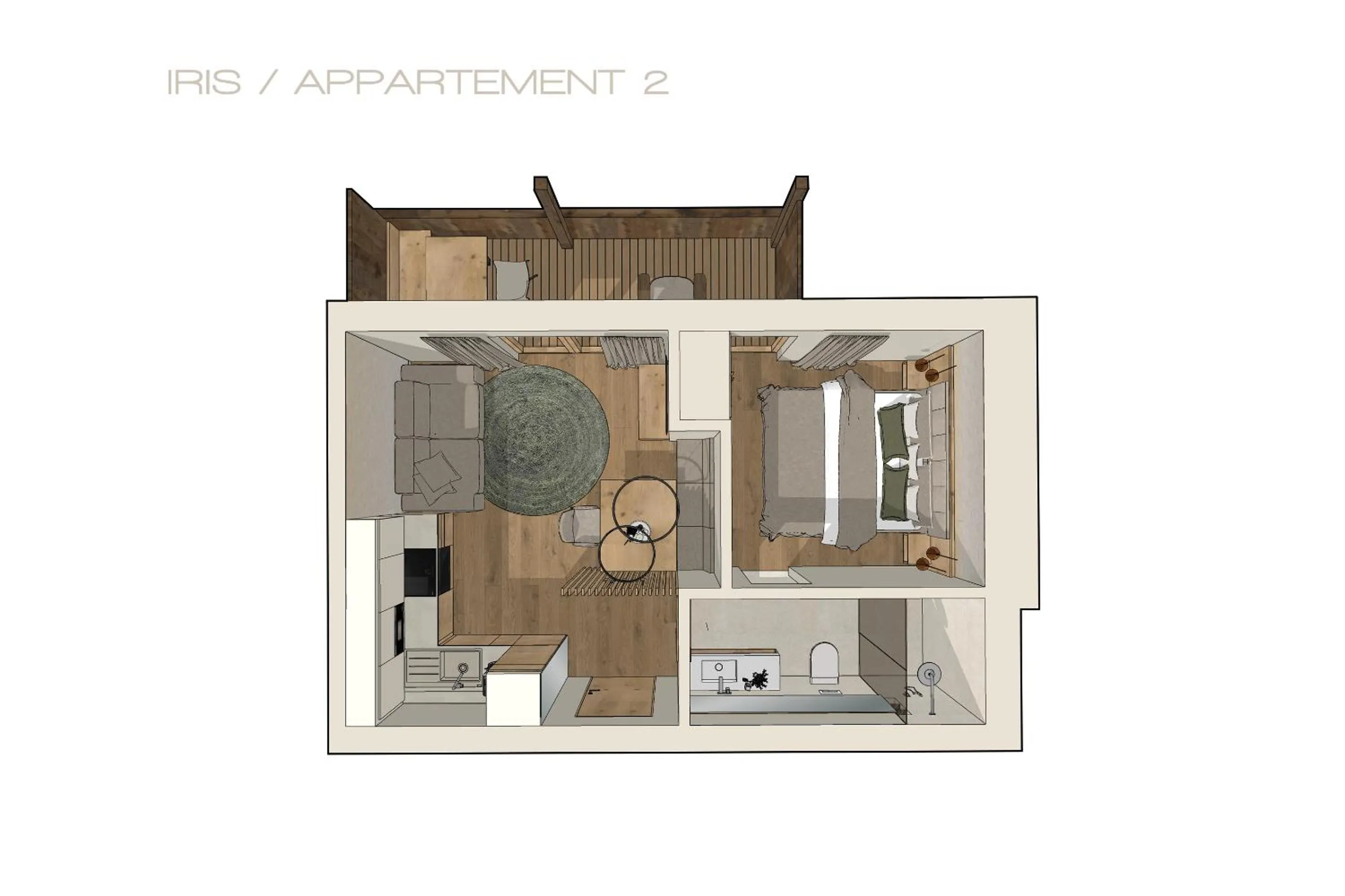 Floor plan in Aparthotel Iris