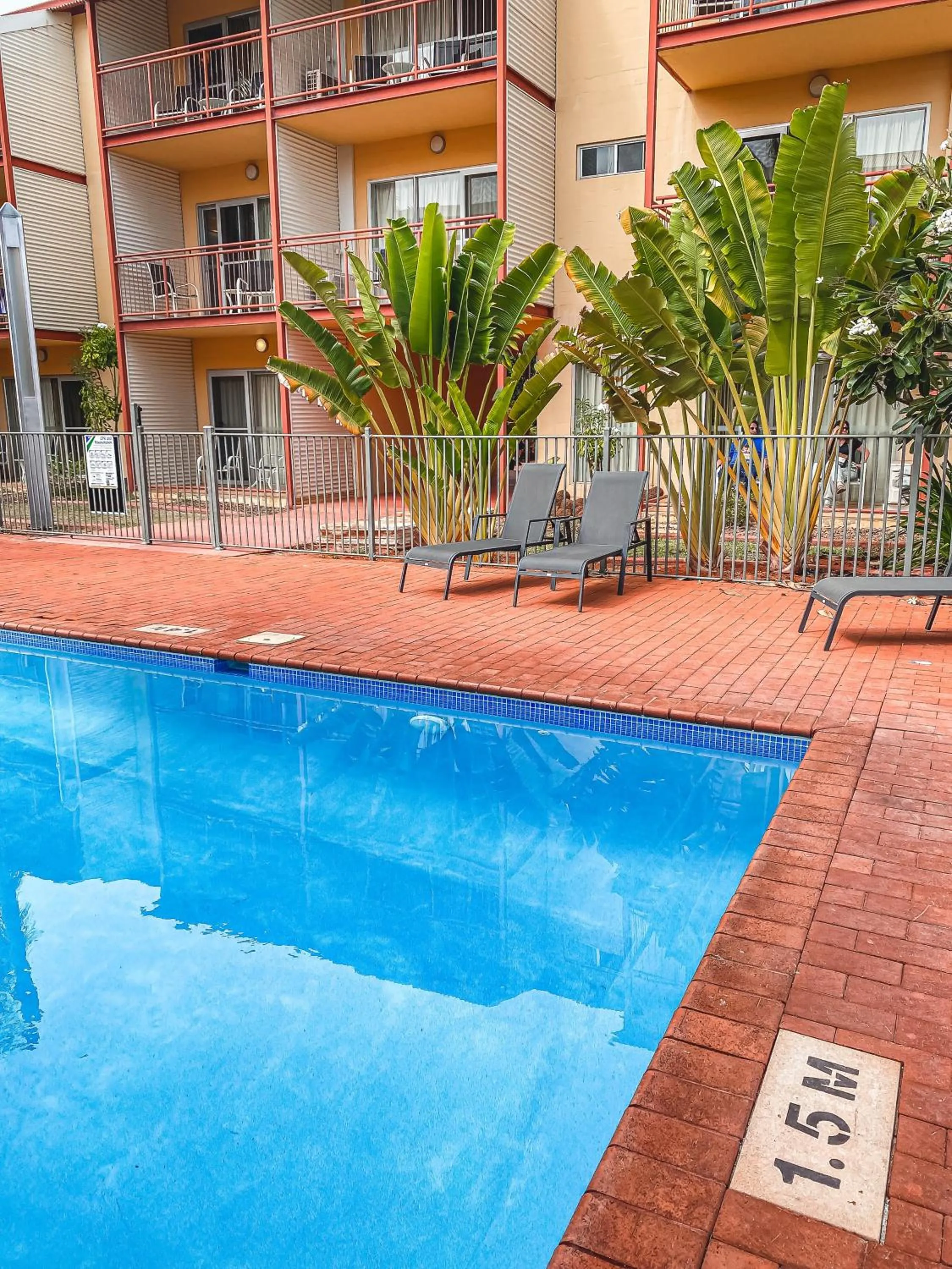 Pool view in The Continental Hotel