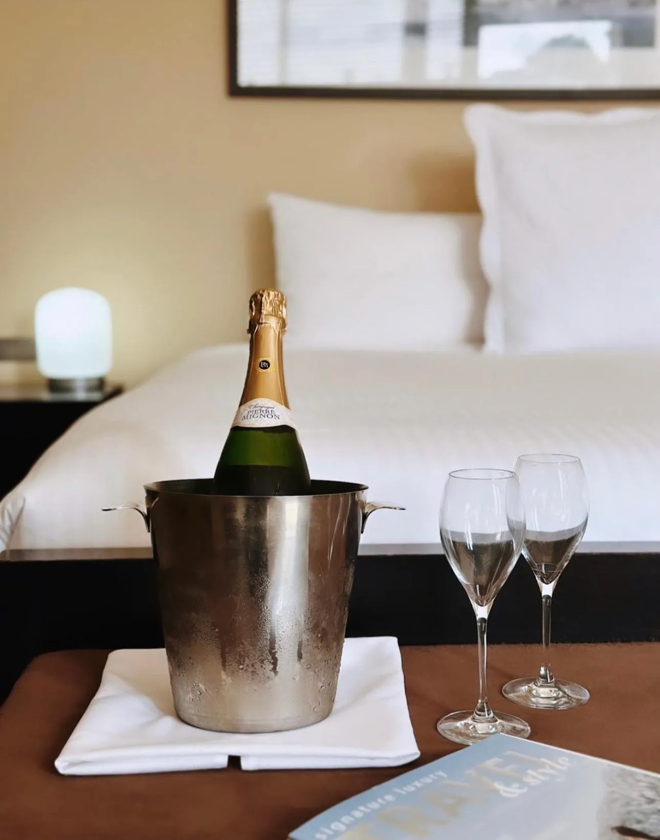 Decorative detail, Bed in Lancemore Mansion Hotel Werribee Park