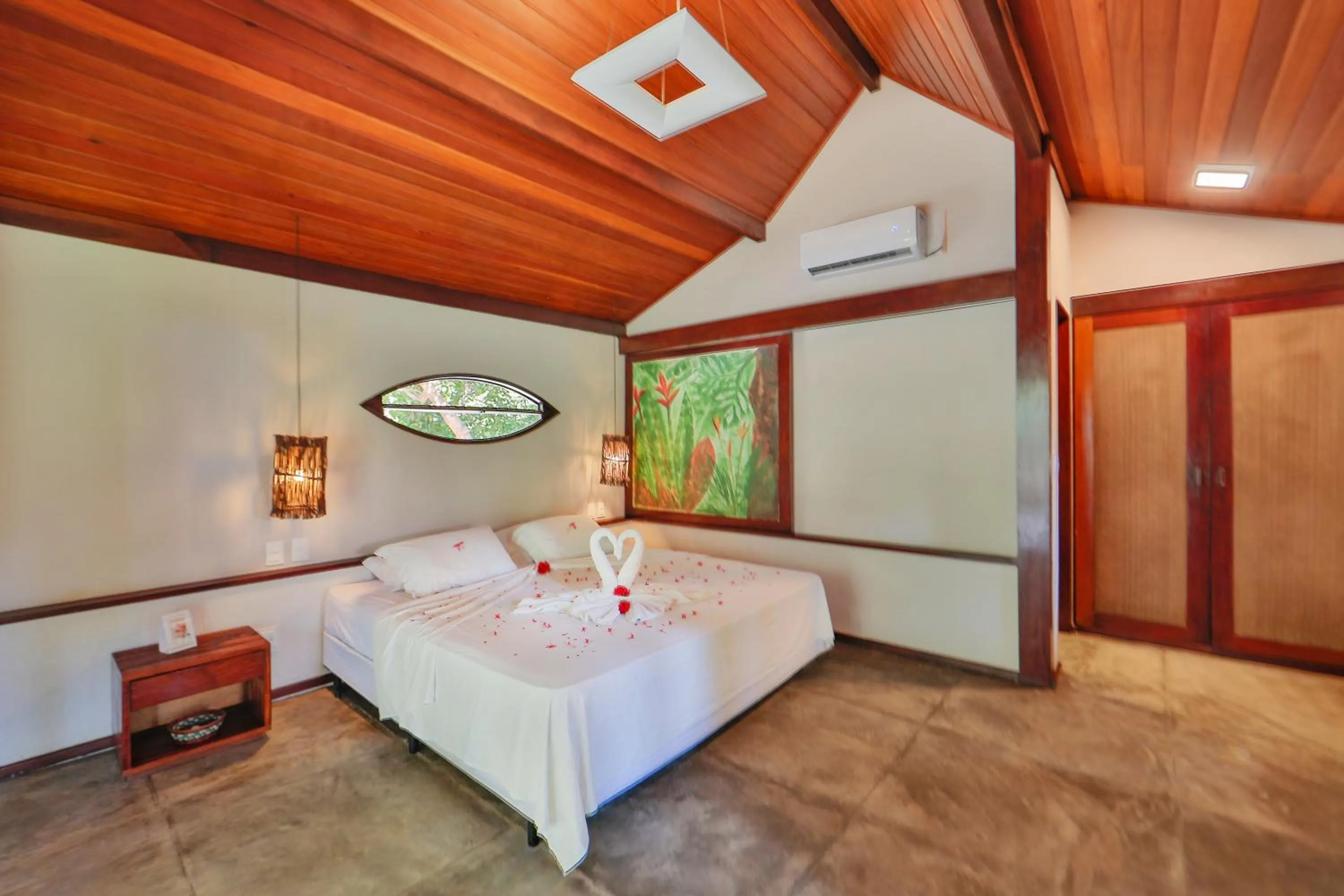 Bed in Pousada Sitio da Prainha