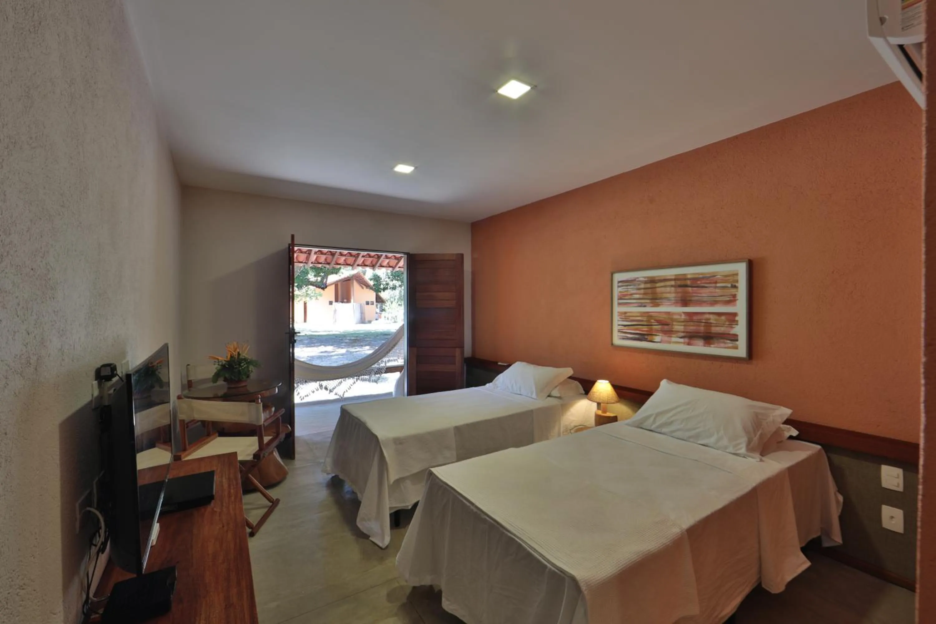 Bed in Pousada Sitio da Prainha