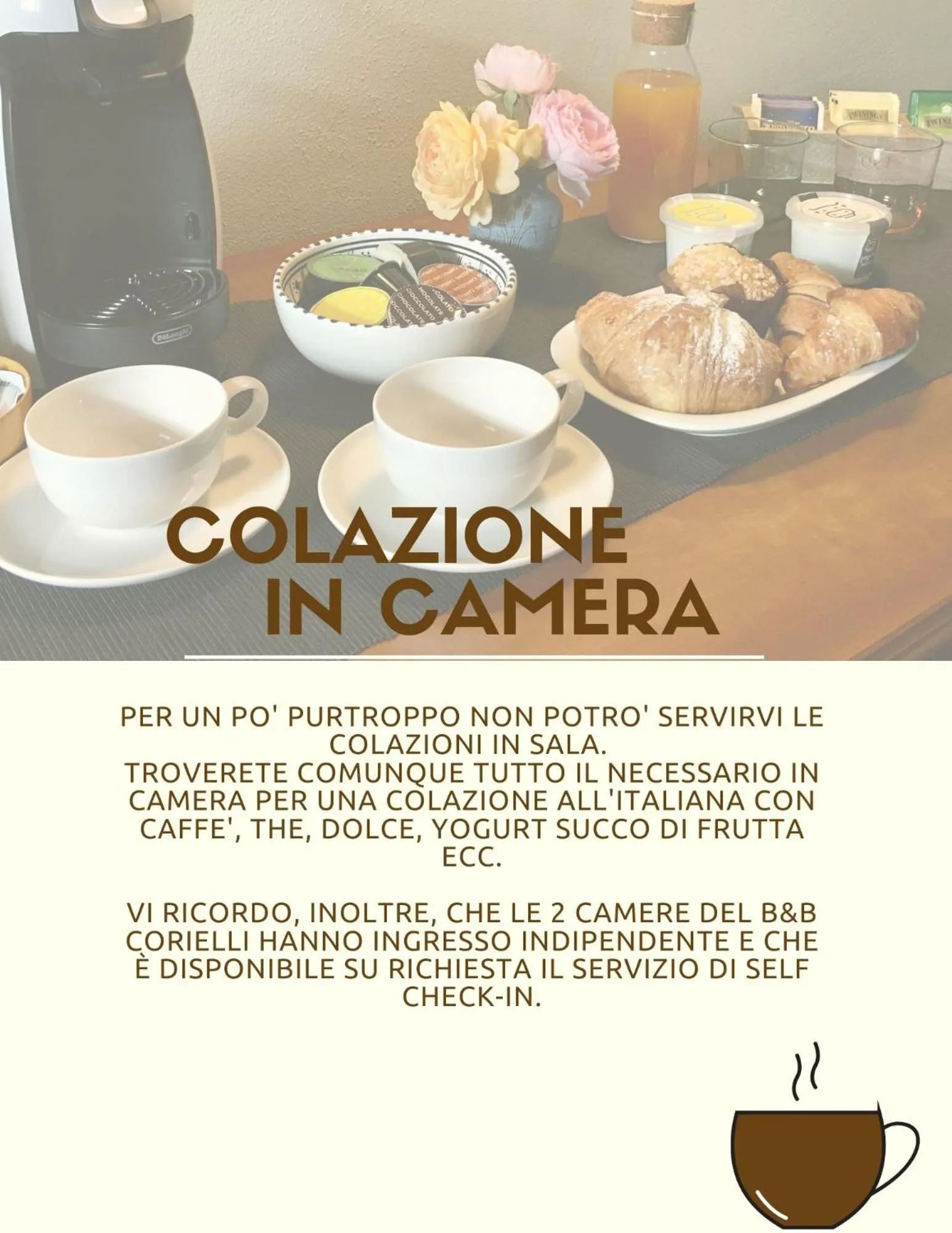 Breakfast in Corielli B&B