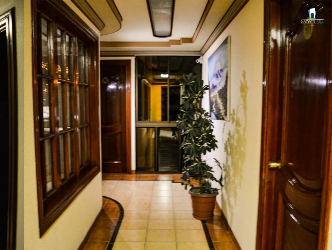 Living room in Hotel Diamante Azul