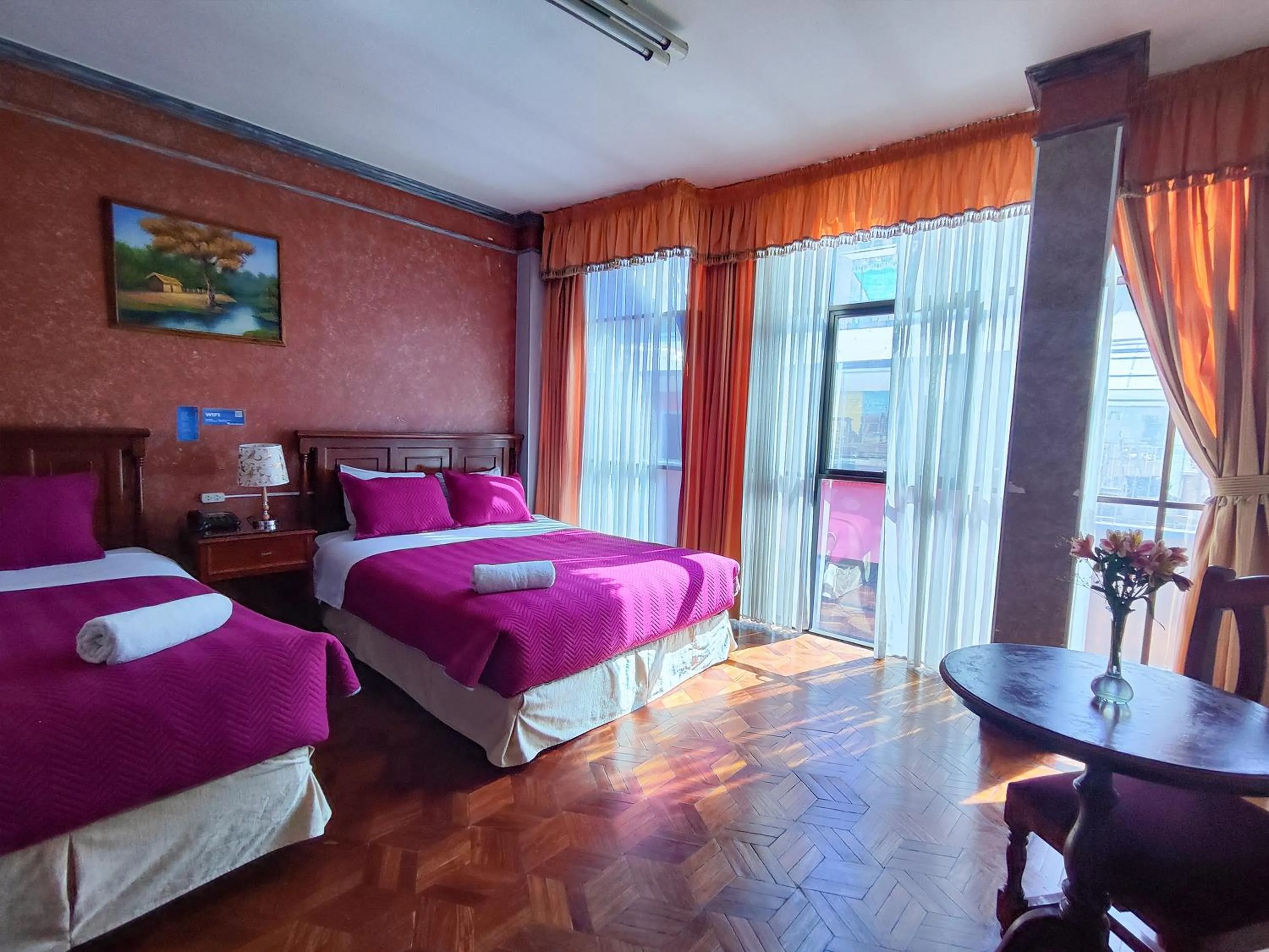 Bedroom, Bed in Hotel Diamante Azul