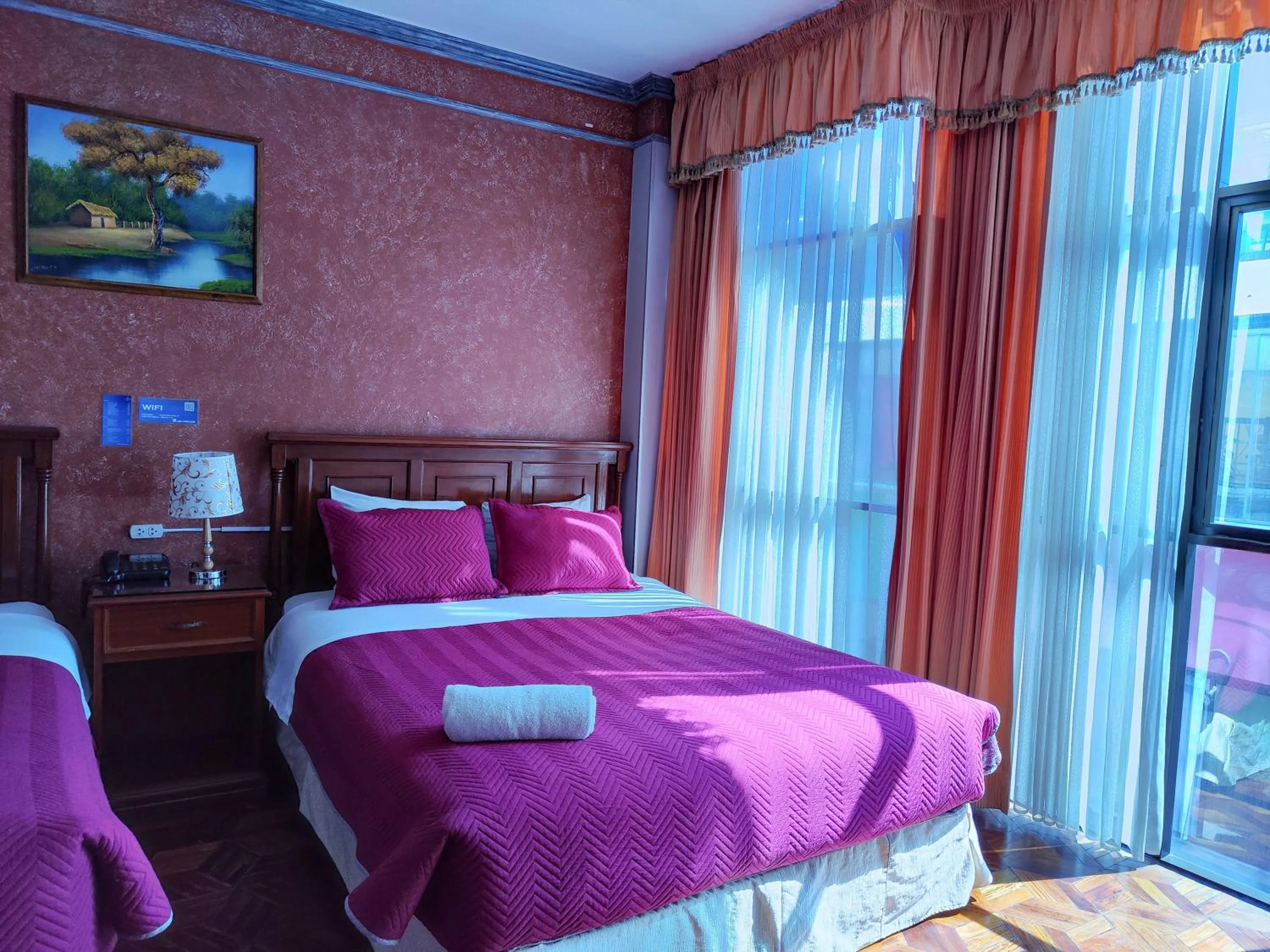 Bedroom, Bed in Hotel Diamante Azul