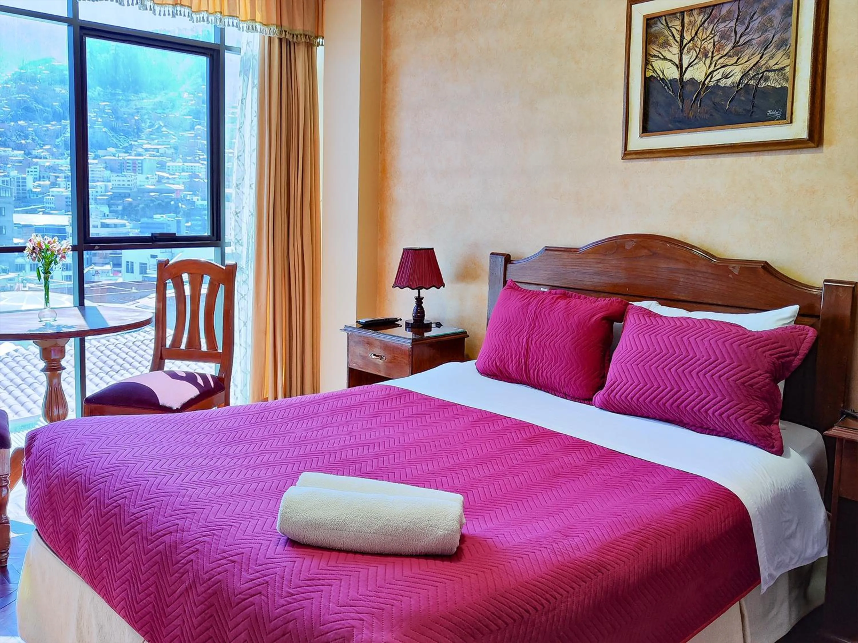 Bedroom, Bed in Hotel Diamante Azul