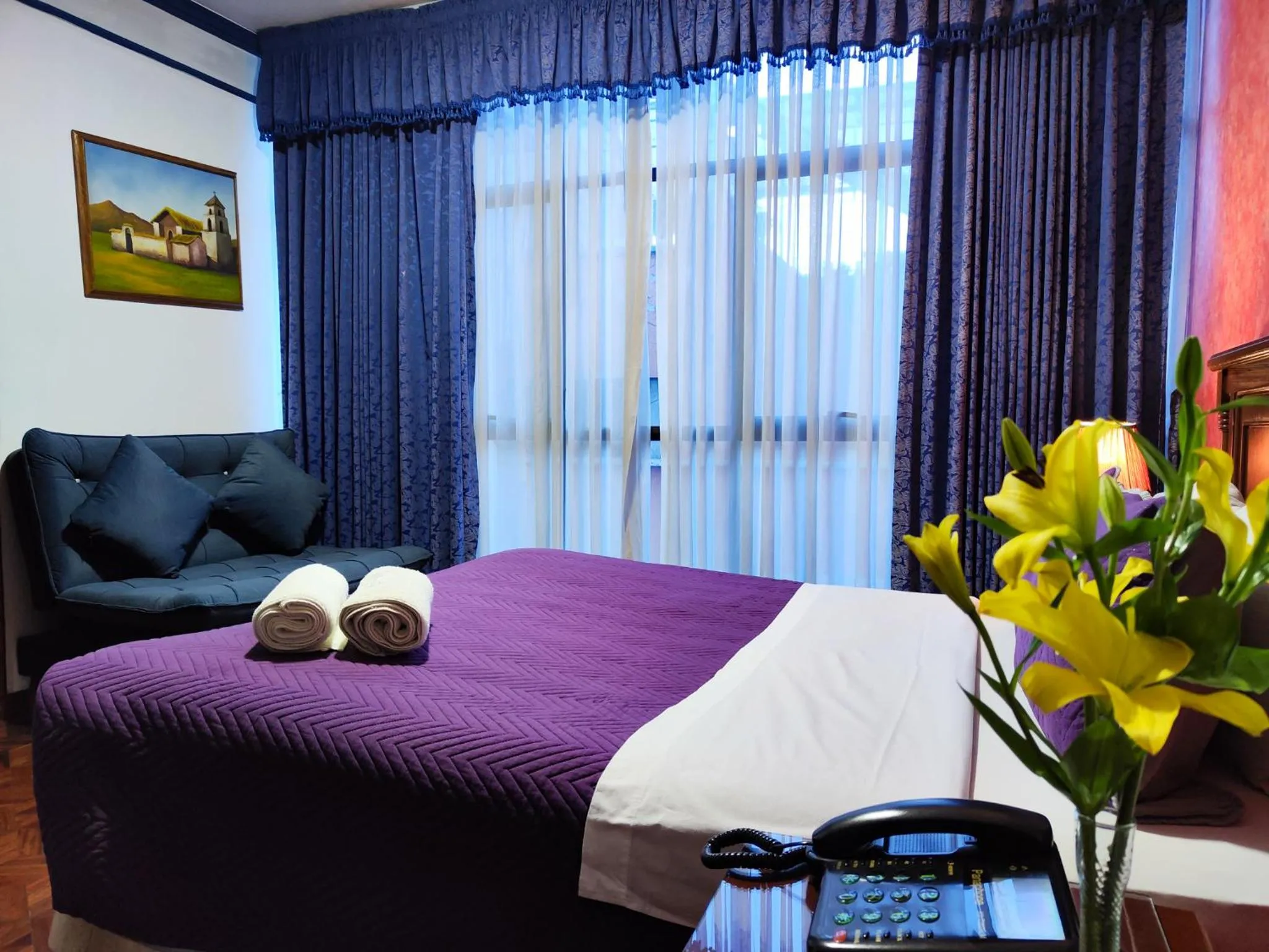 Bed in Hotel Diamante Azul