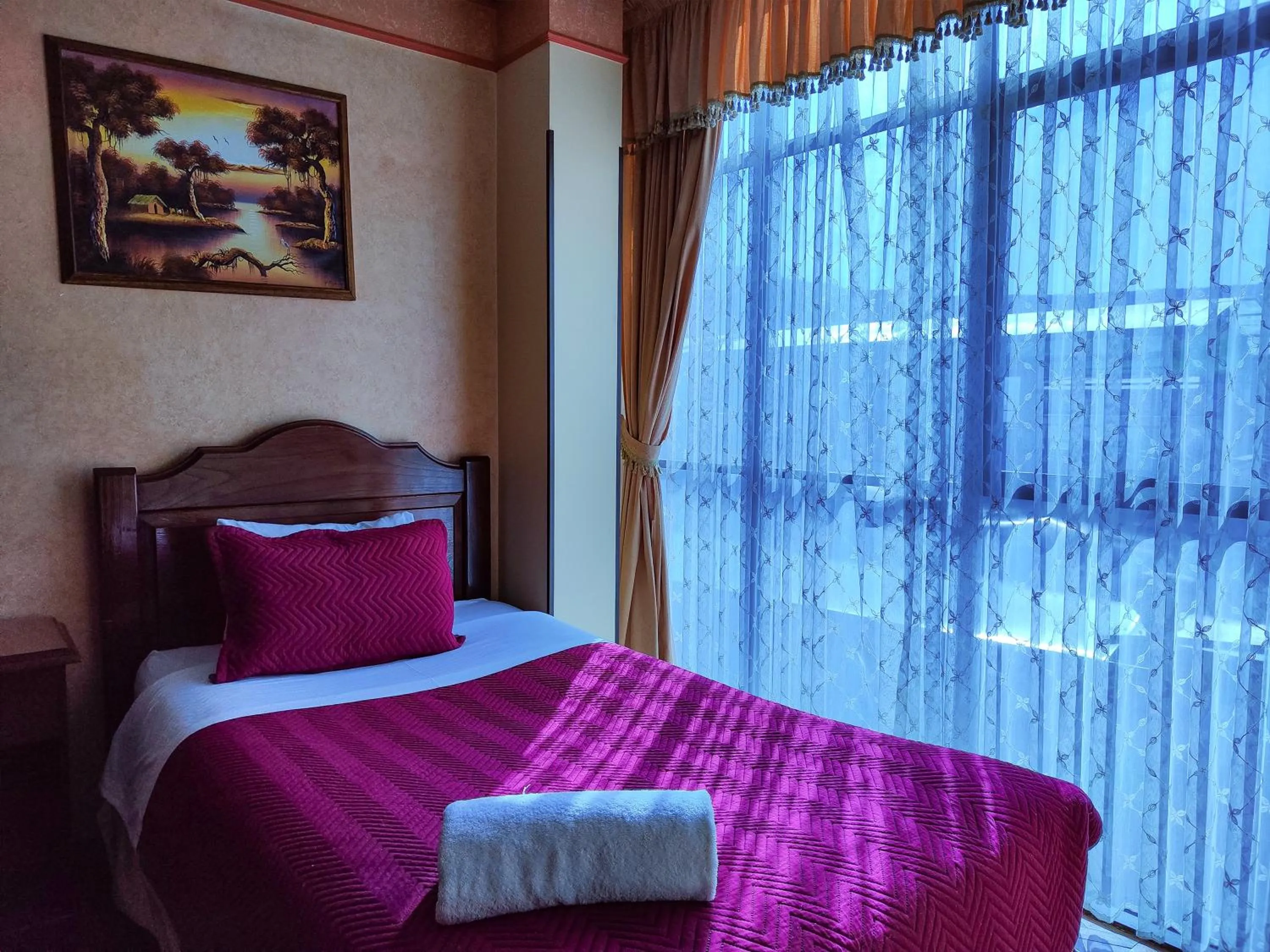 Bedroom, Bed in Hotel Diamante Azul