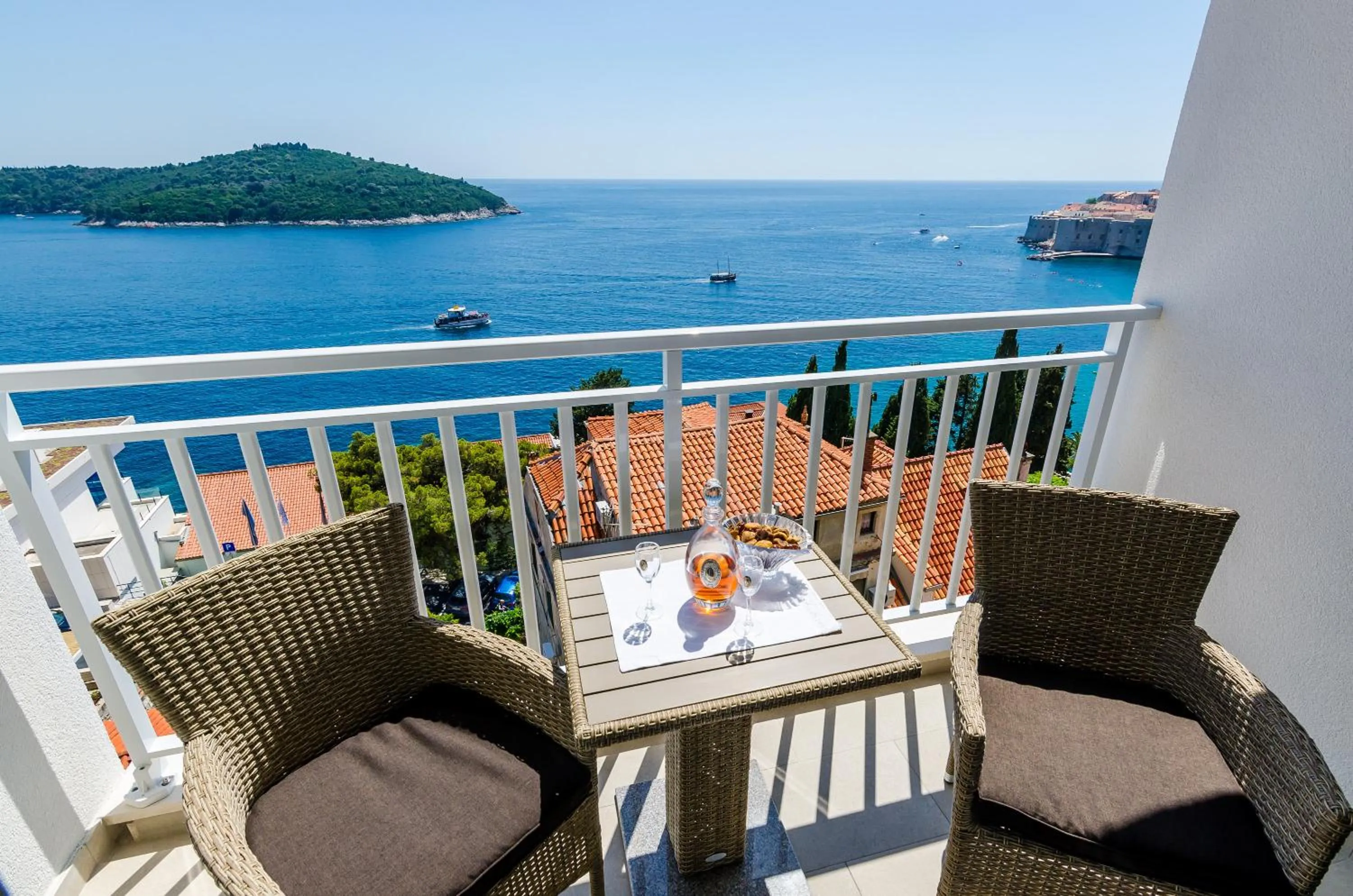 Balcony/Terrace in Apartments Lazarin