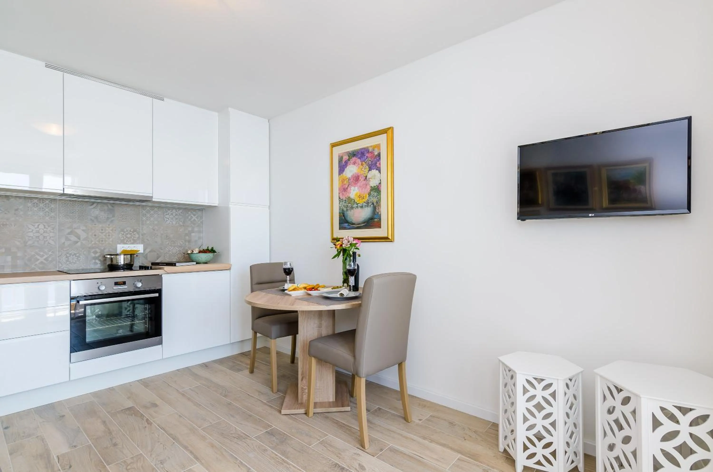 Kitchen or kitchenette in Apartments Lazarin