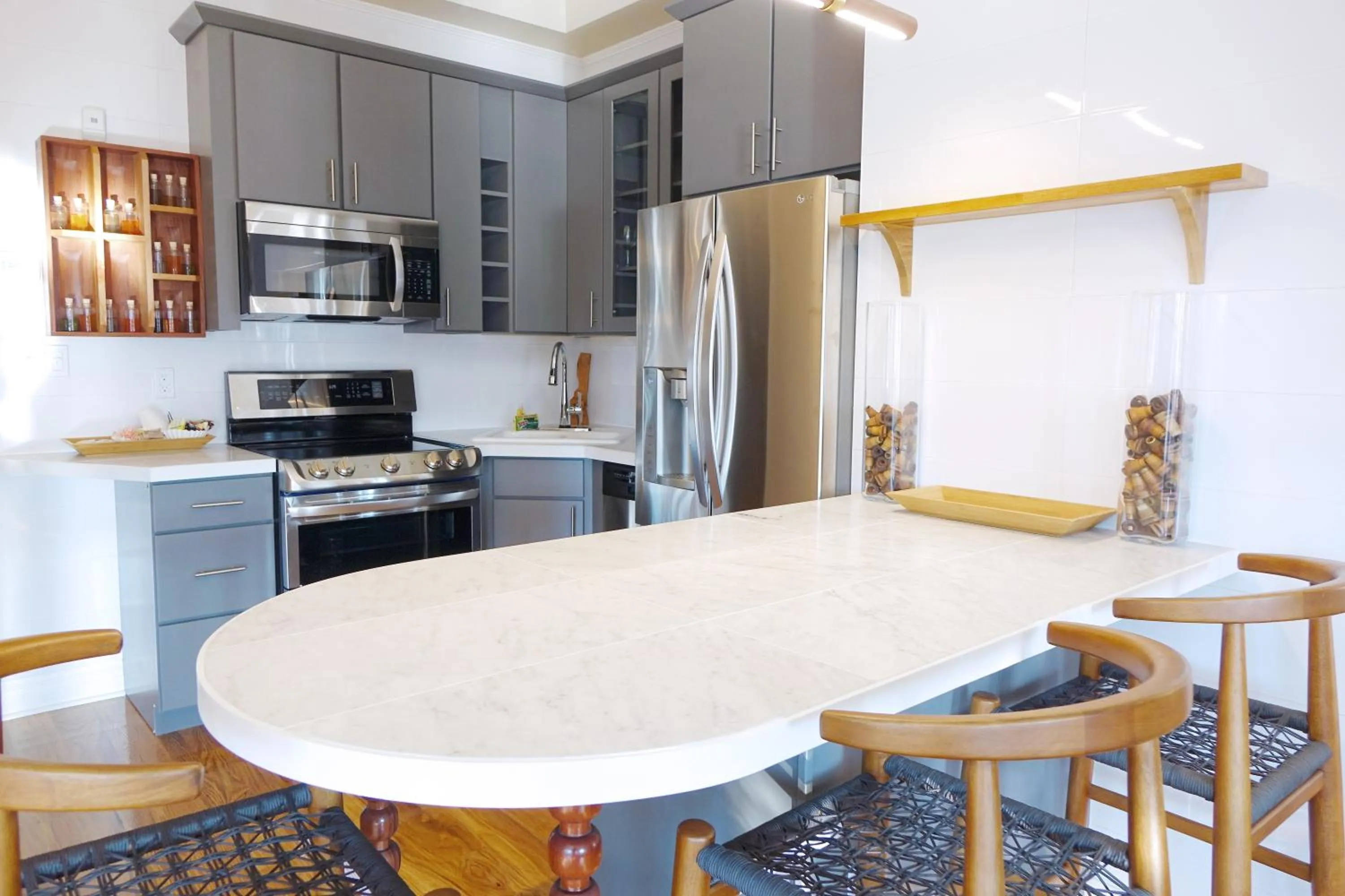 Kitchen or kitchenette in The Box House Hotel