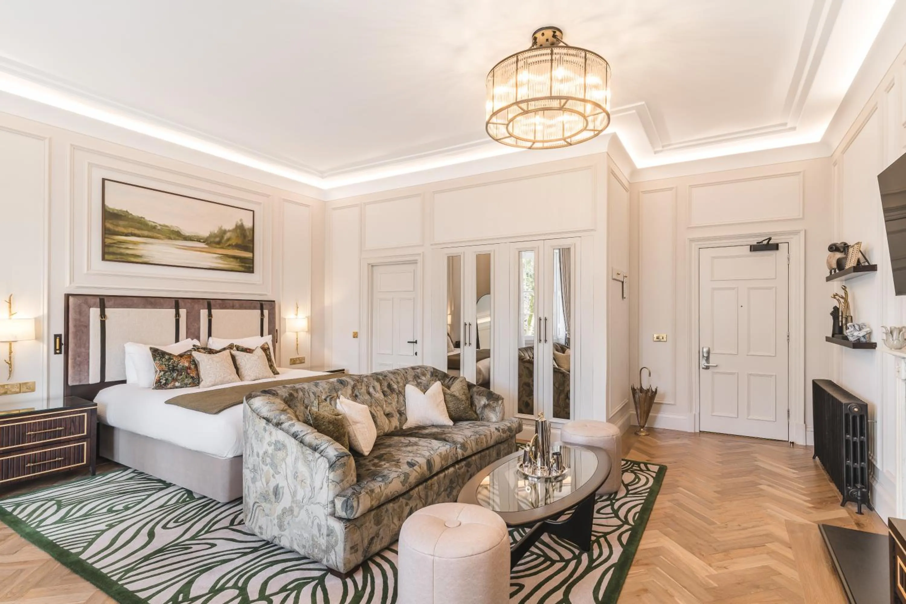 Bed in Dunkeld House Hotel