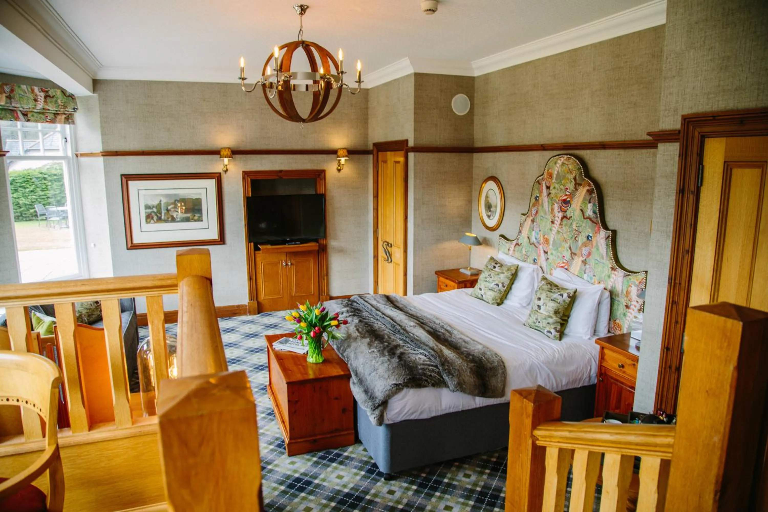 Bedroom, Bed in Dunkeld House Hotel