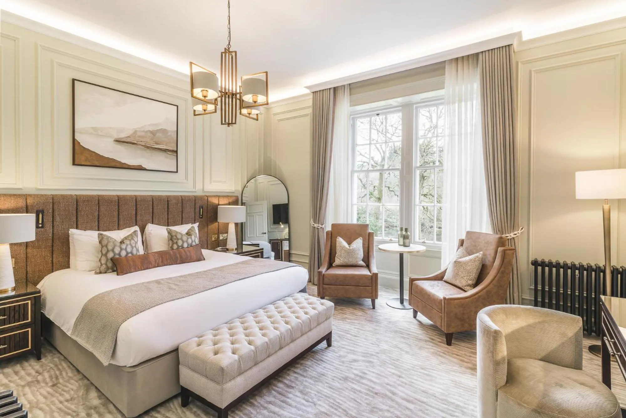 View (from property/room), Bed in Dunkeld House Hotel