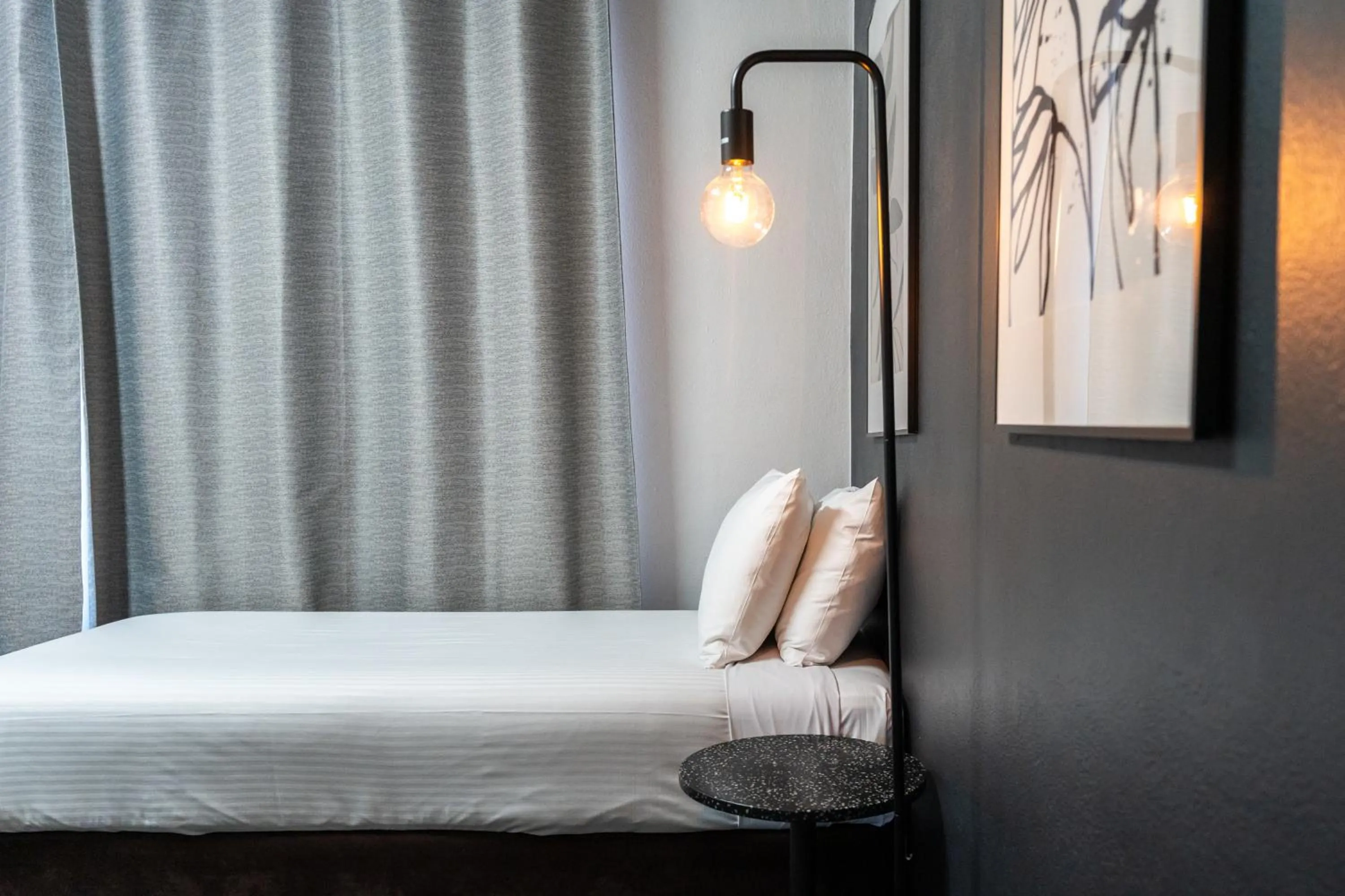 Bed in Motel Echo Point