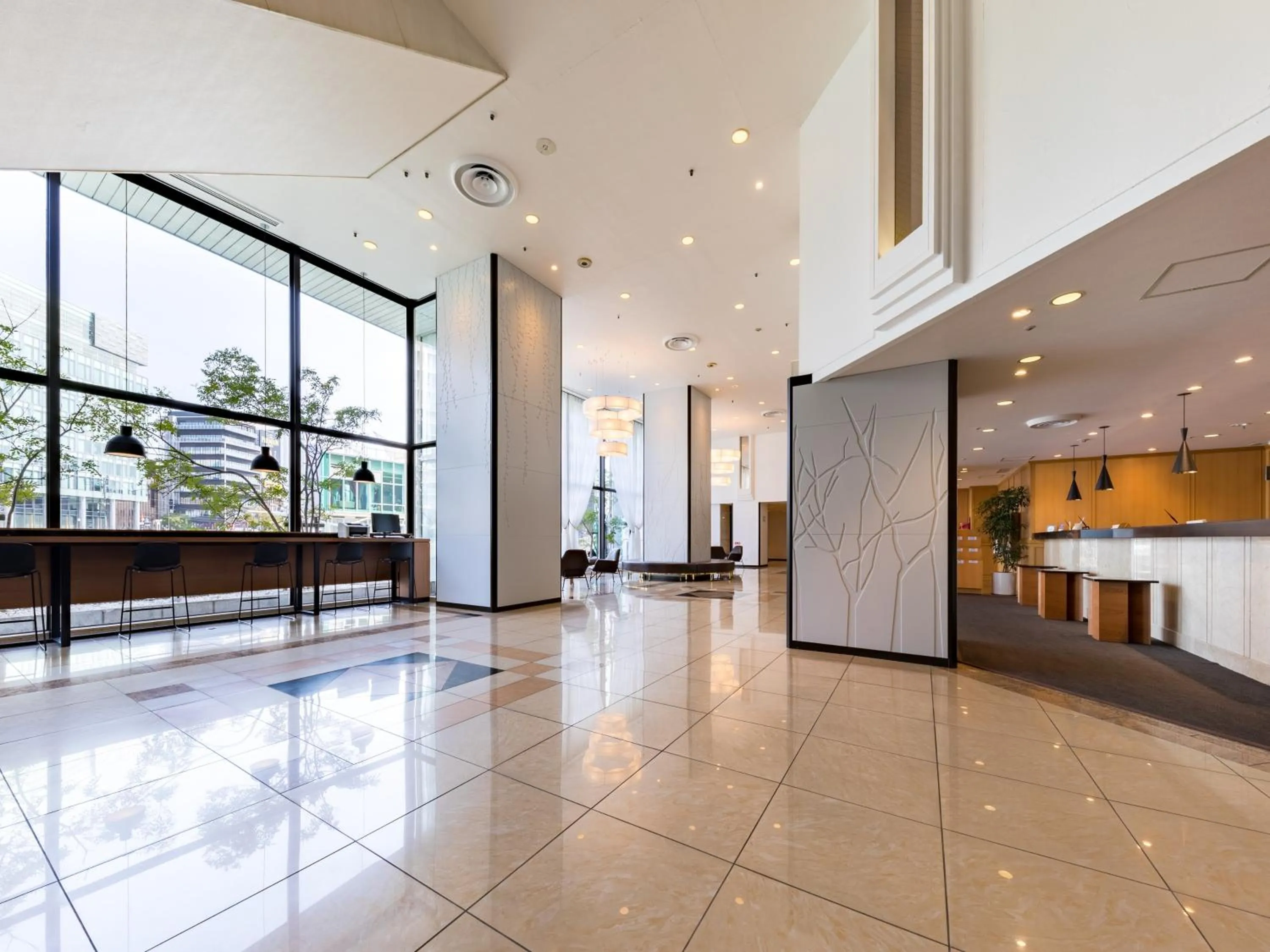 Lobby or reception in Nishitetsu Inn Fukuoka