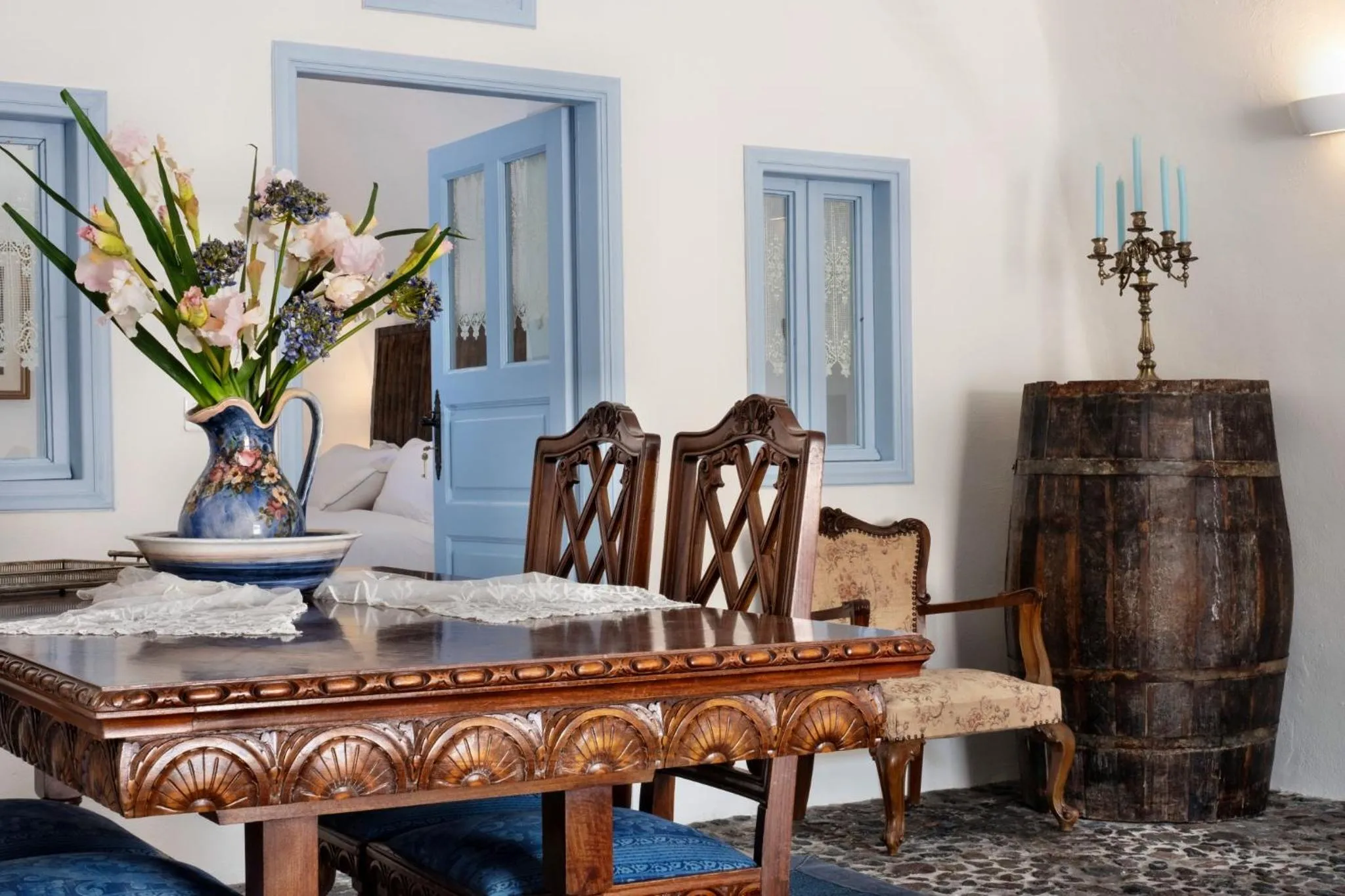 Seating area in Abelis Canava Luxury Suites