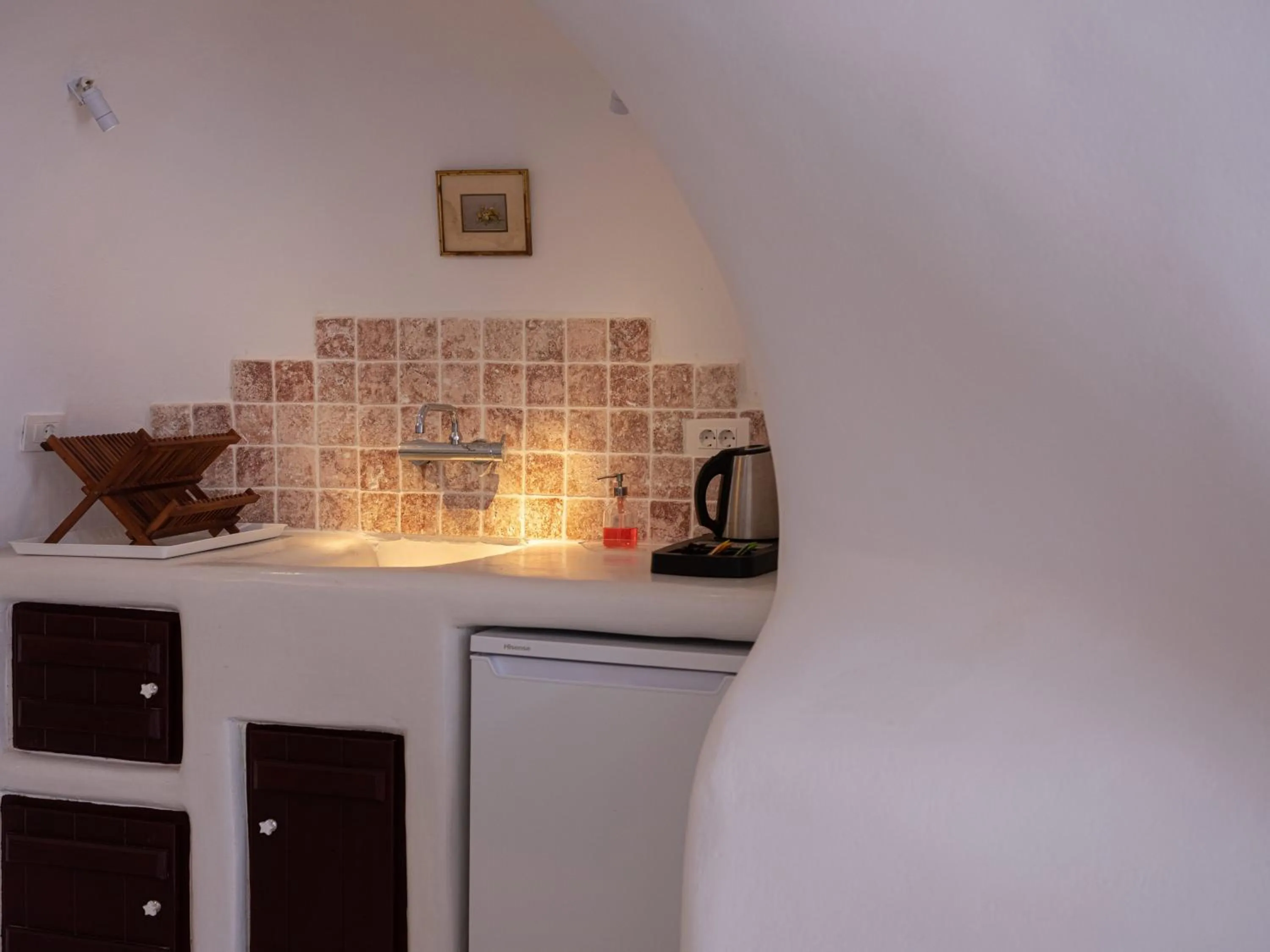 Kitchen or kitchenette in Abelis Canava Luxury Suites