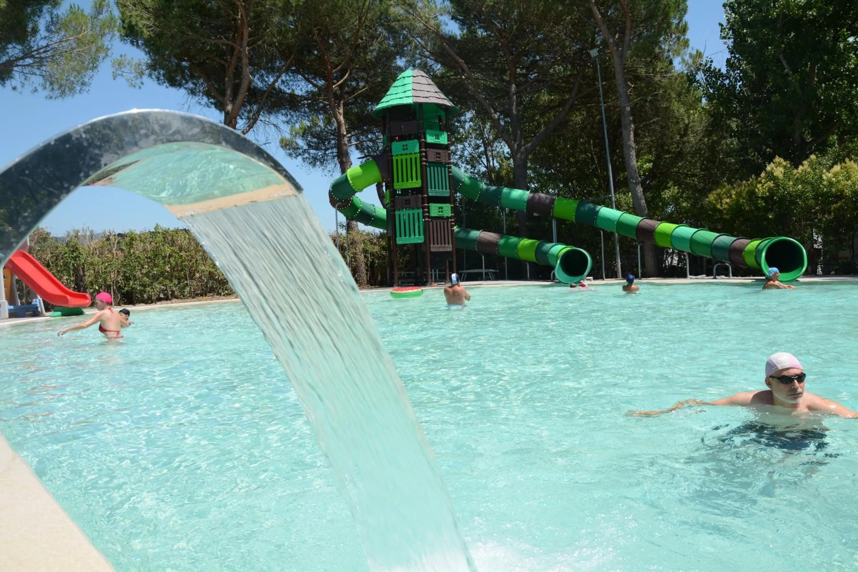 Aqua park in Badiaccia Village Camping