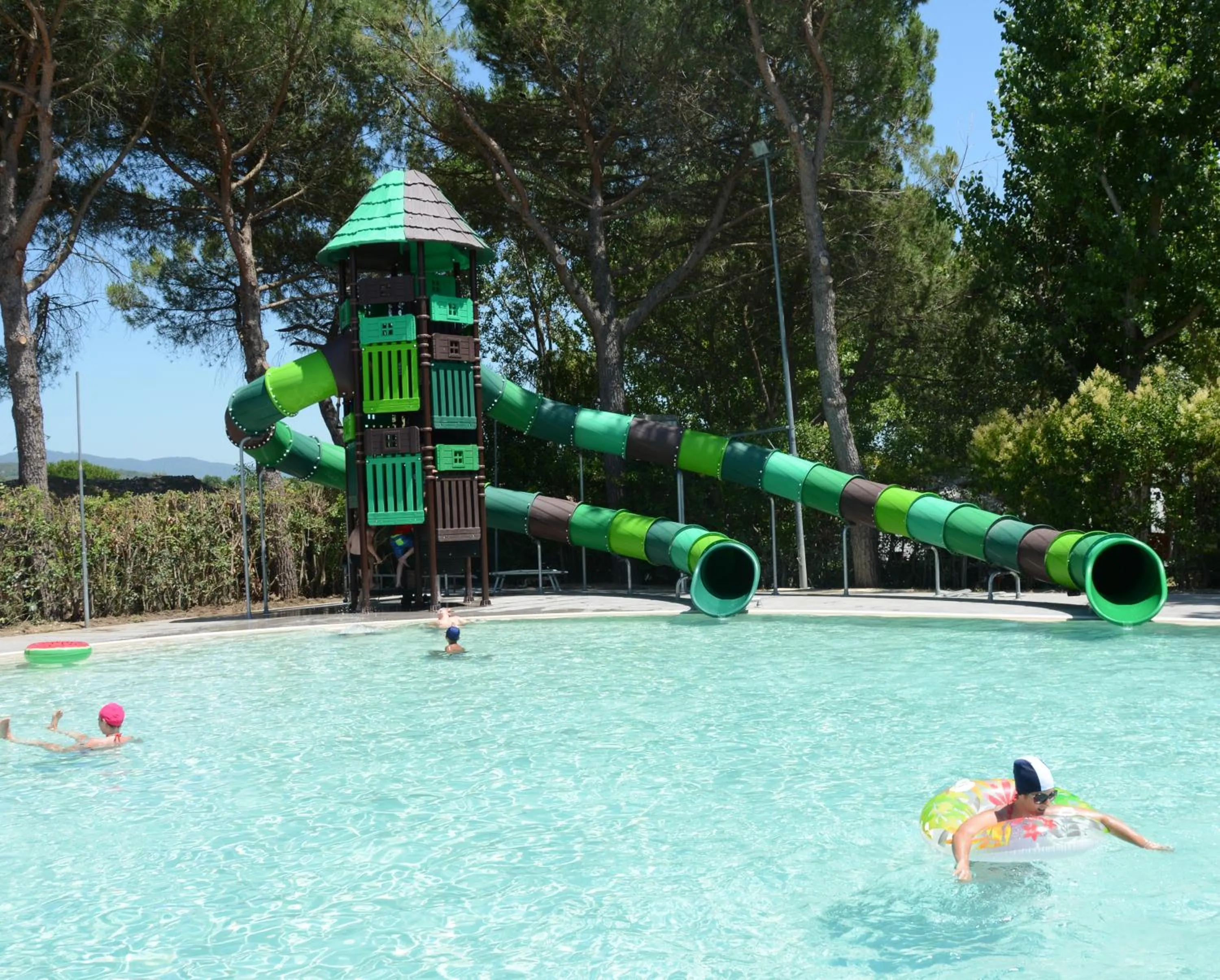 Aqua park in Badiaccia Village Camping