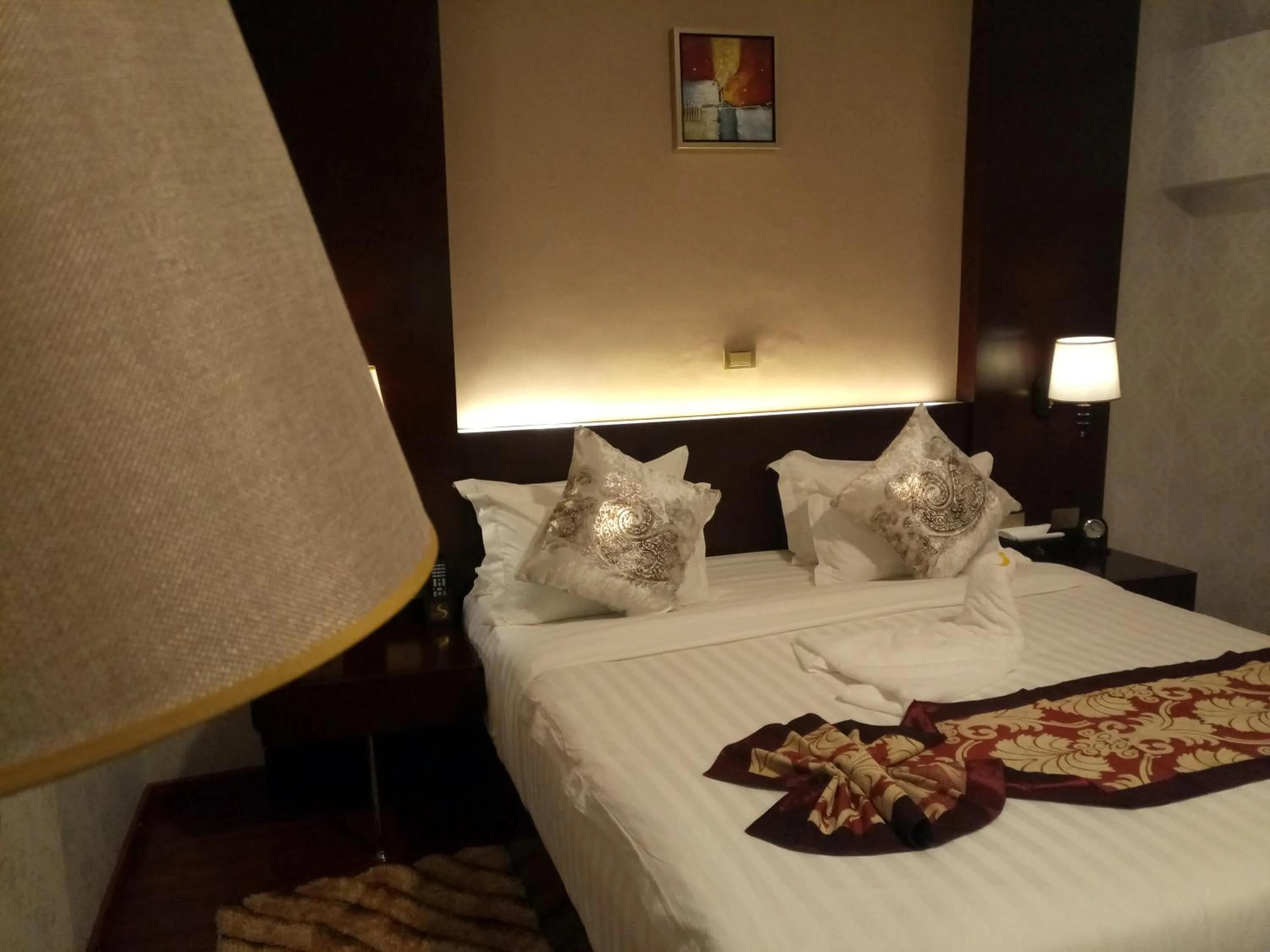 Bed in Sherar Addis Hotel