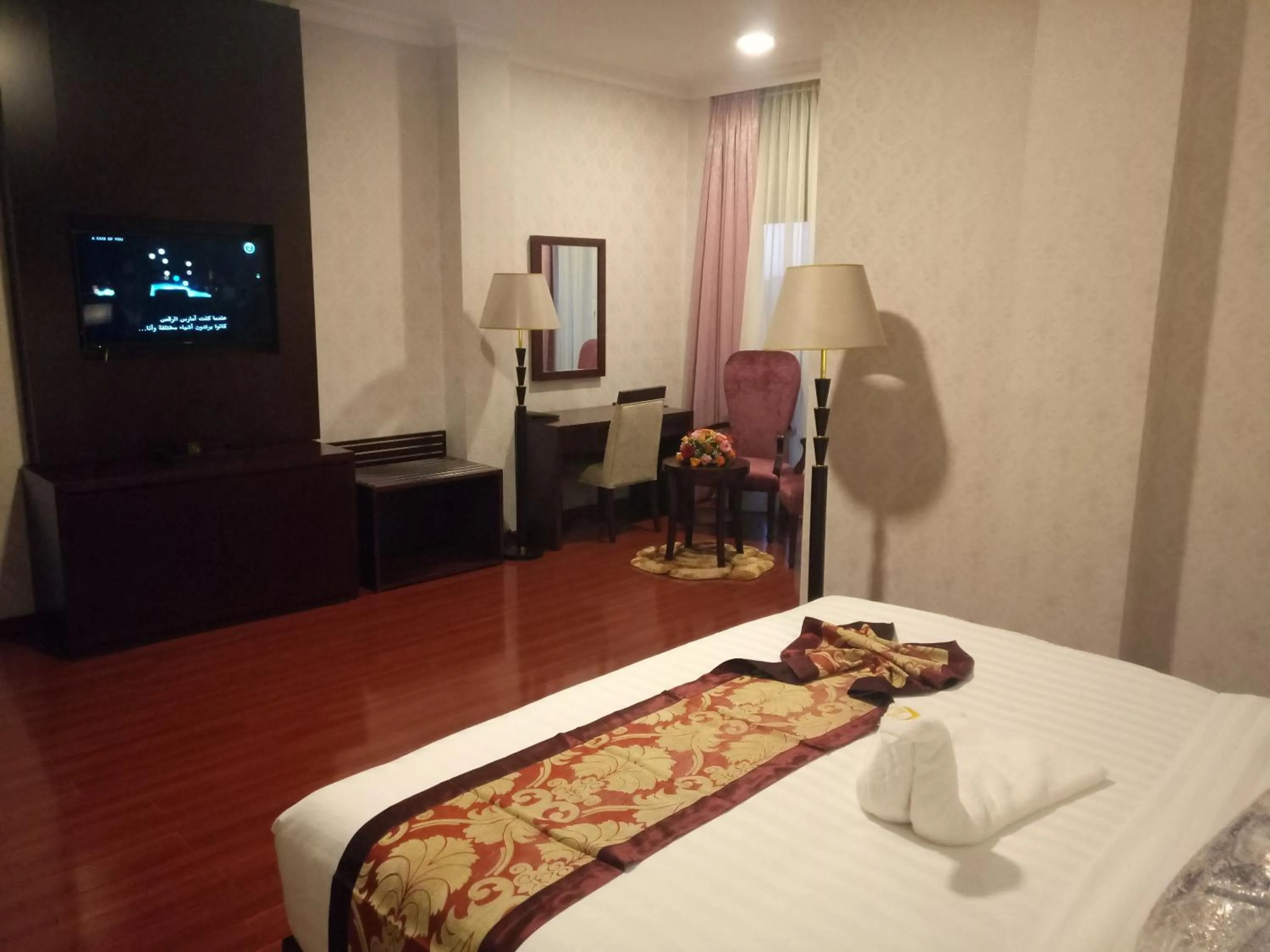 Bed in Sherar Addis Hotel