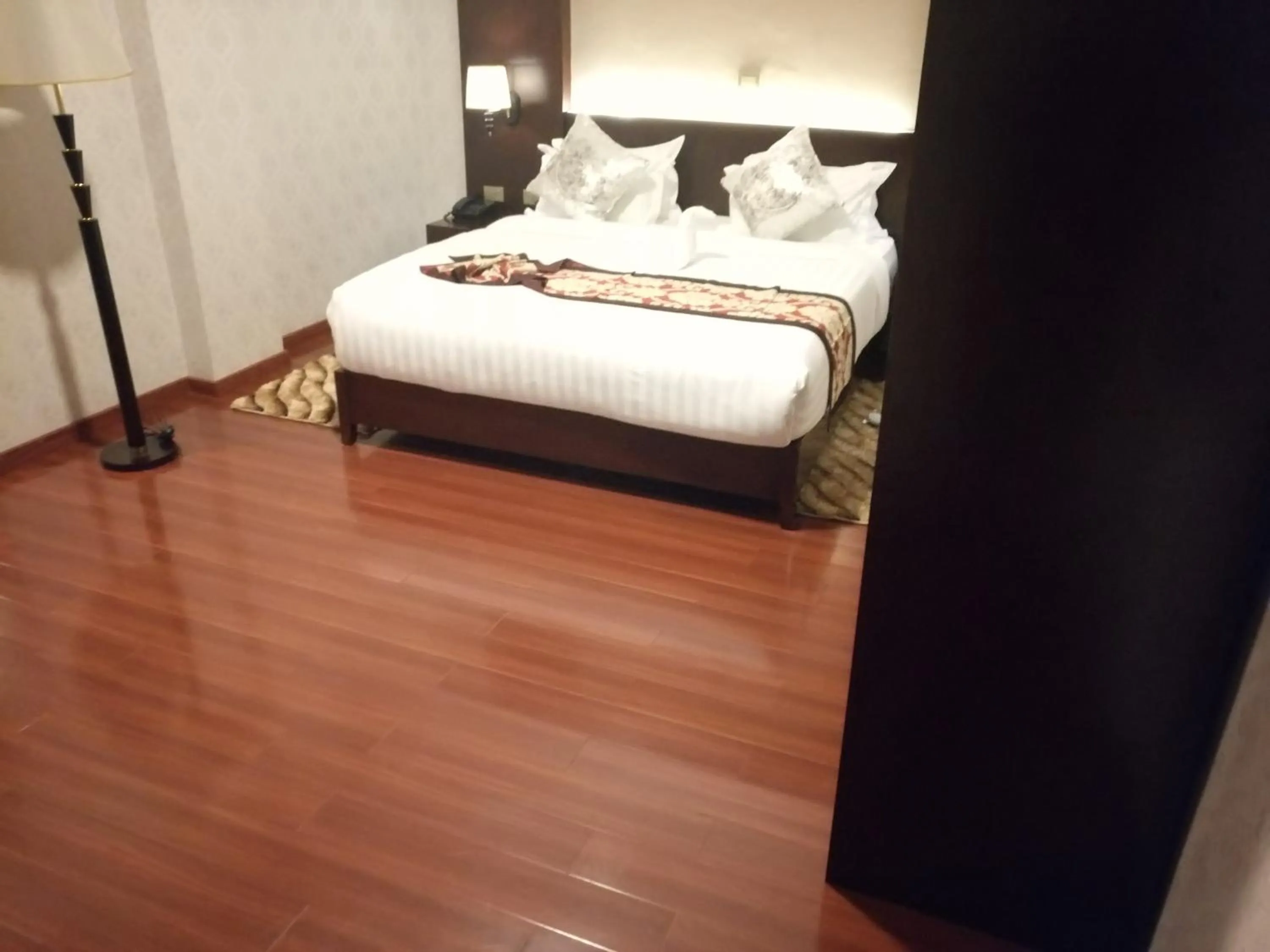 Bed in Sherar Addis Hotel