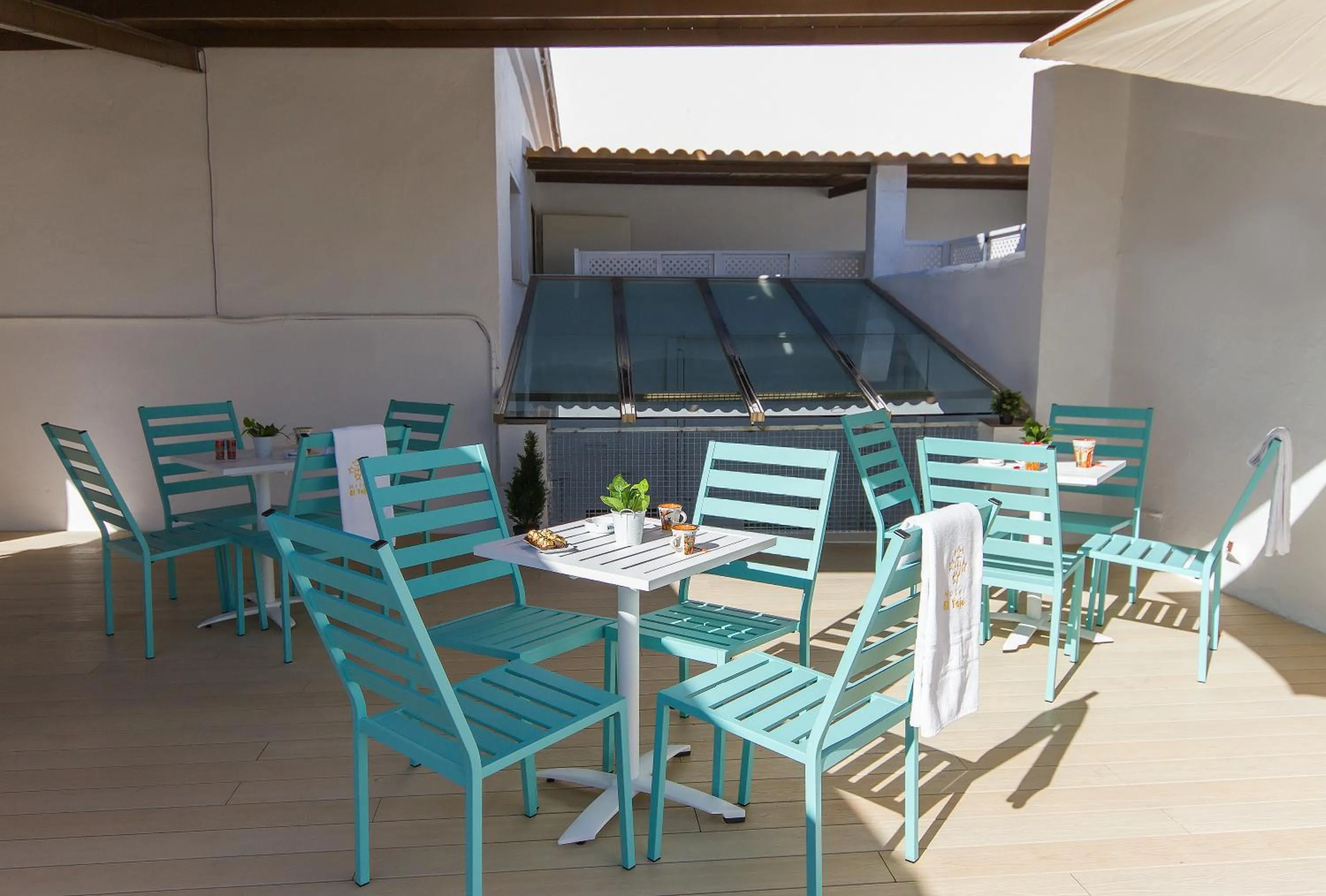 Balcony/Terrace in Hotel El Tajo & SPA
