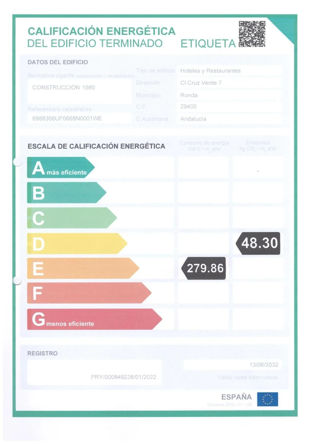 Logo/Certificate/Sign in Hotel El Tajo & SPA