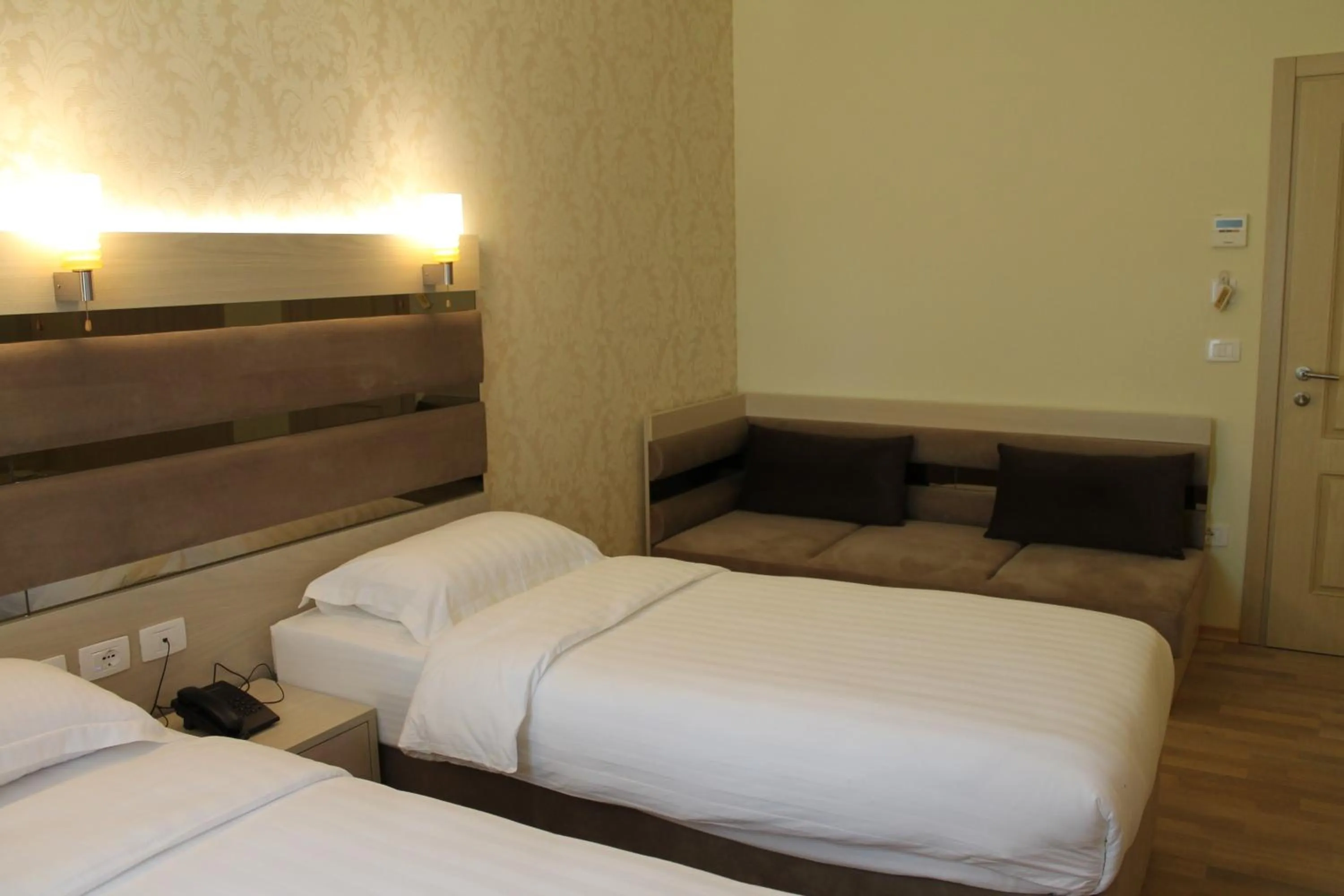 Bedroom, Bed in Capital Tirana Hotel Bruçi