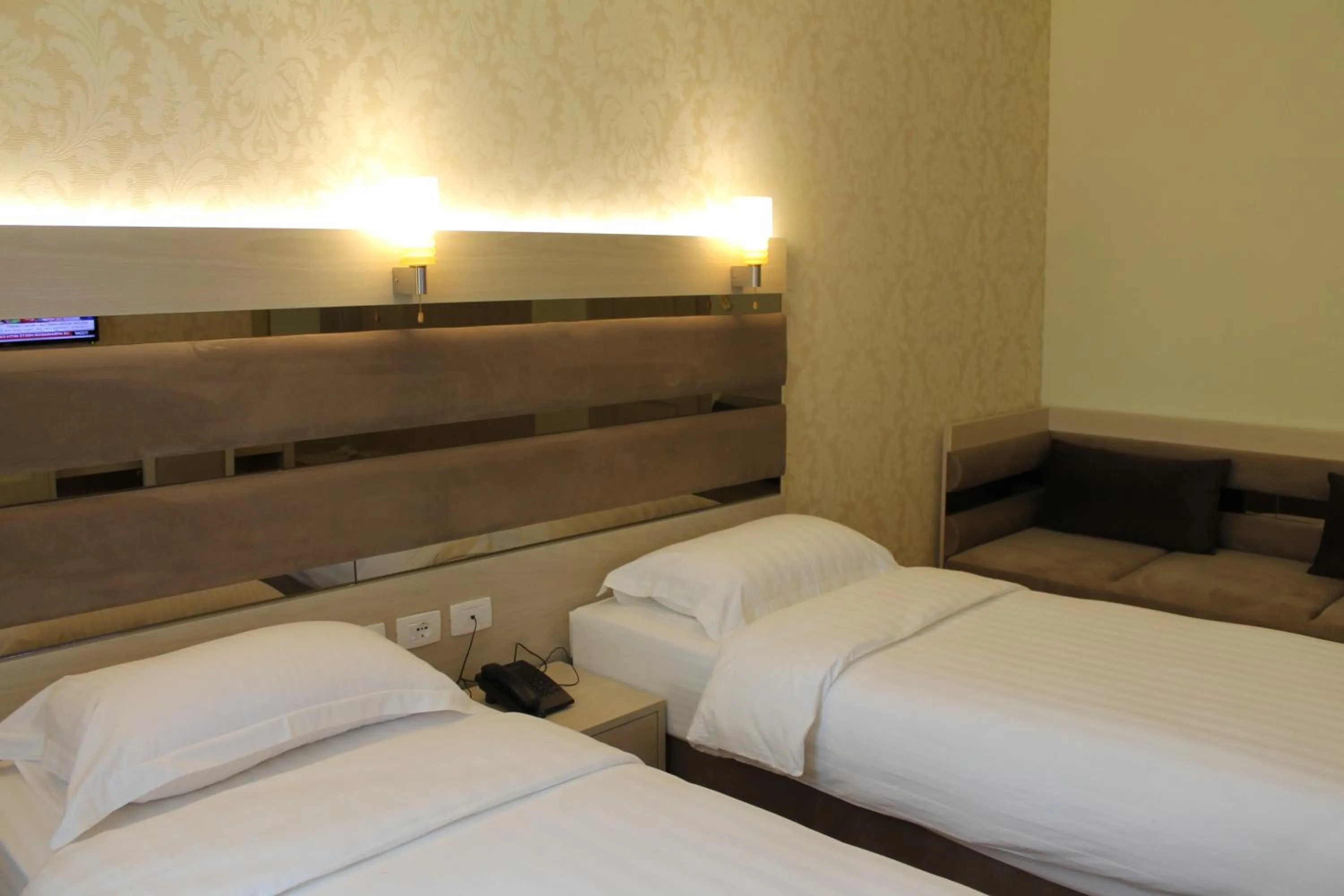 Bedroom, Bed in Capital Tirana Hotel Bruçi