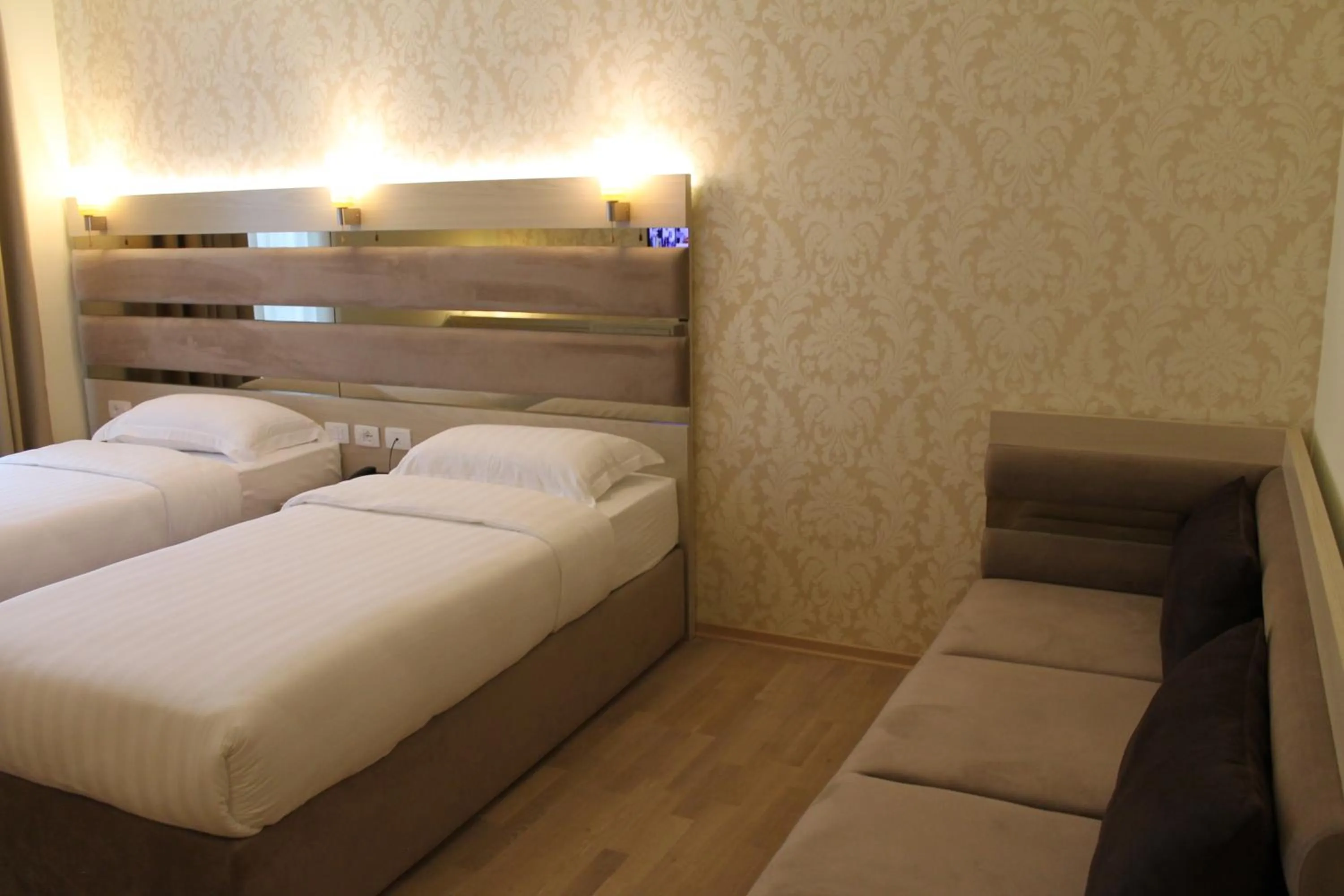 Bedroom, Bed in Capital Tirana Hotel Bruçi