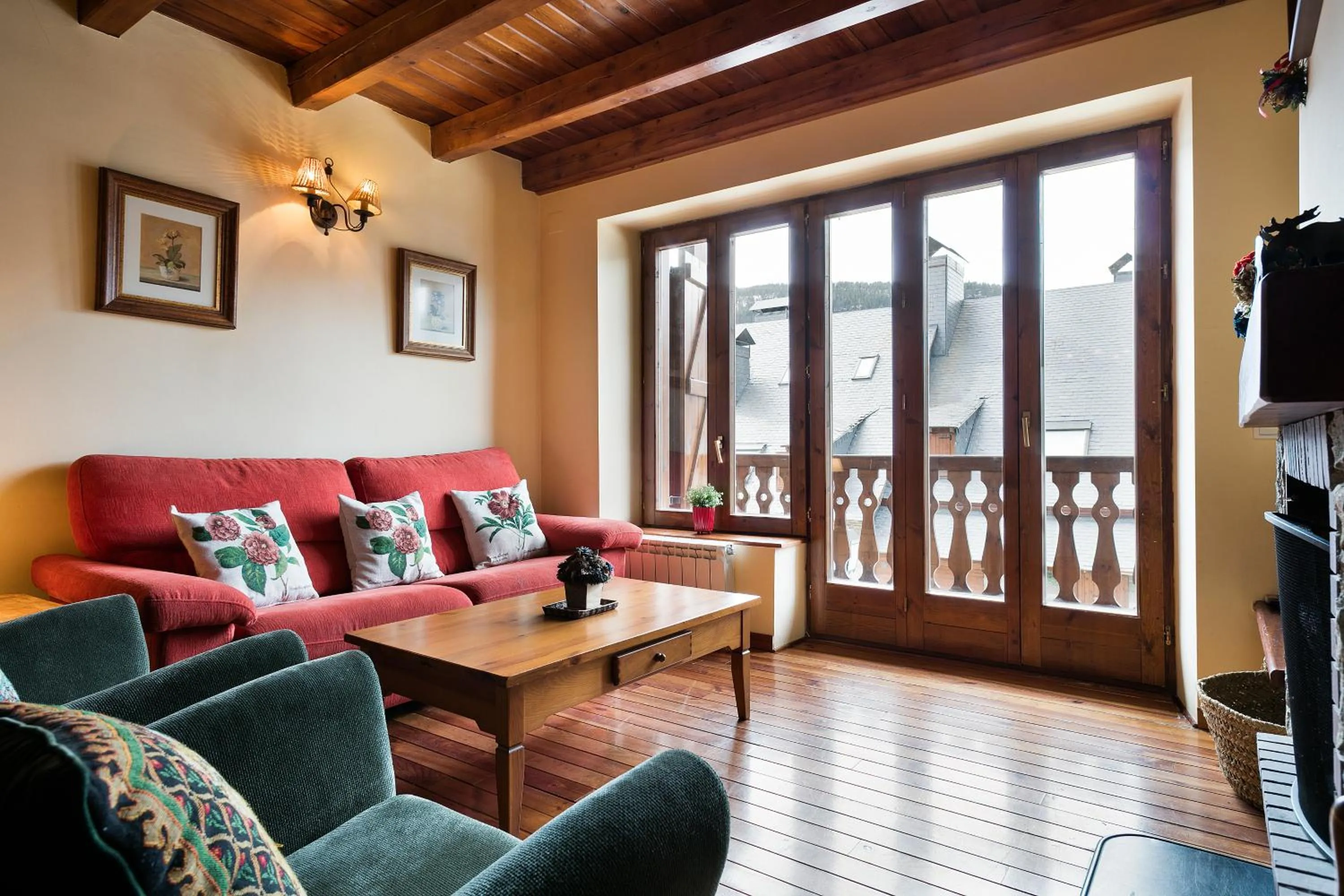 Living room in Baqueira Apartamentos Cota 1700 a pie de pistas