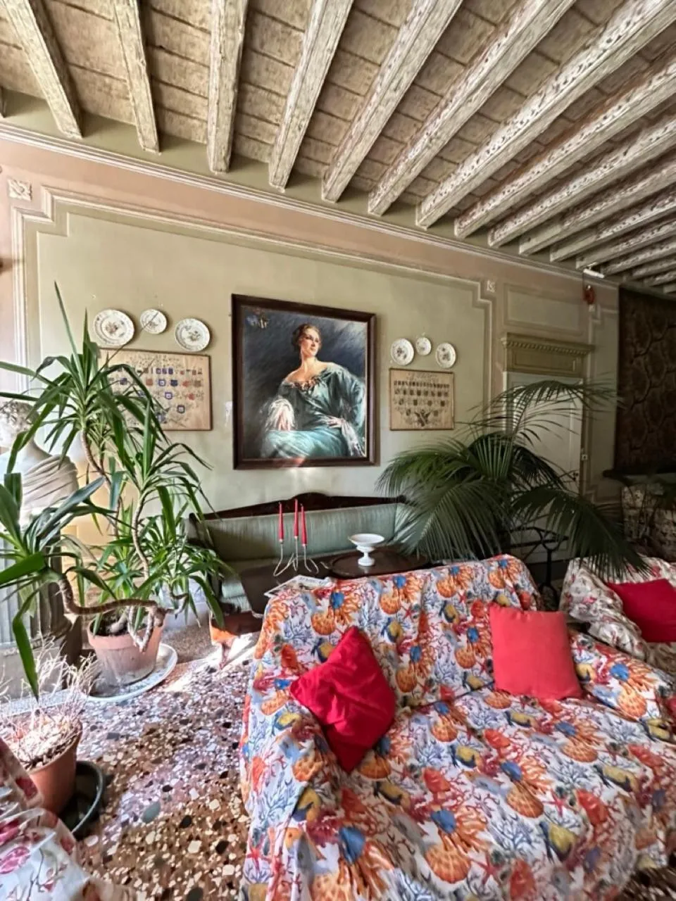 Seating area in B&B Villa Gradenigo