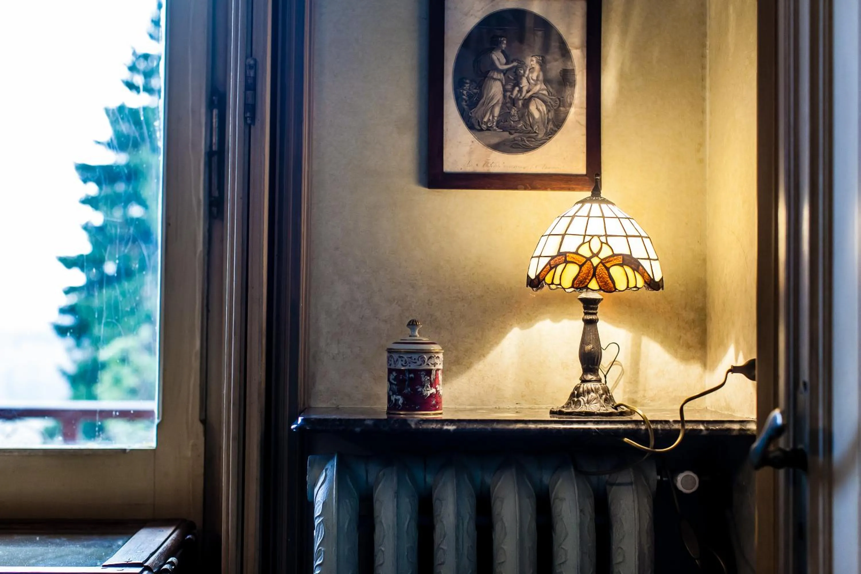 Library in B&B Villa Cernigliaro Dimora Storica