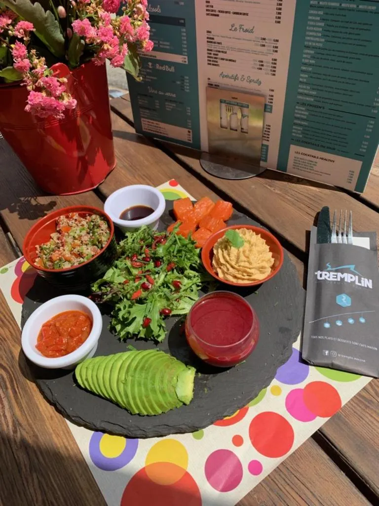 Food and drinks in Hotel Le Tremplin