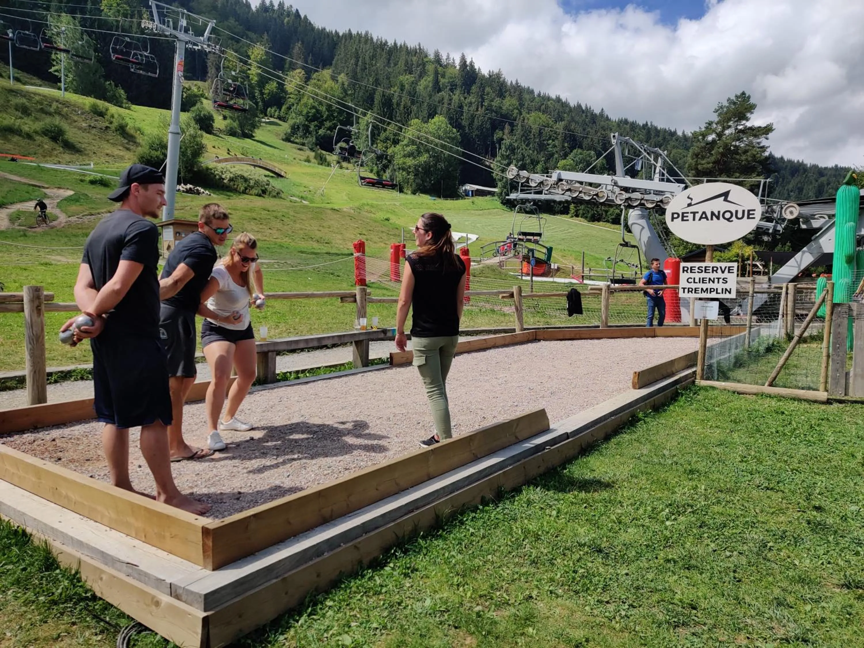 Patio in Hotel Le Tremplin