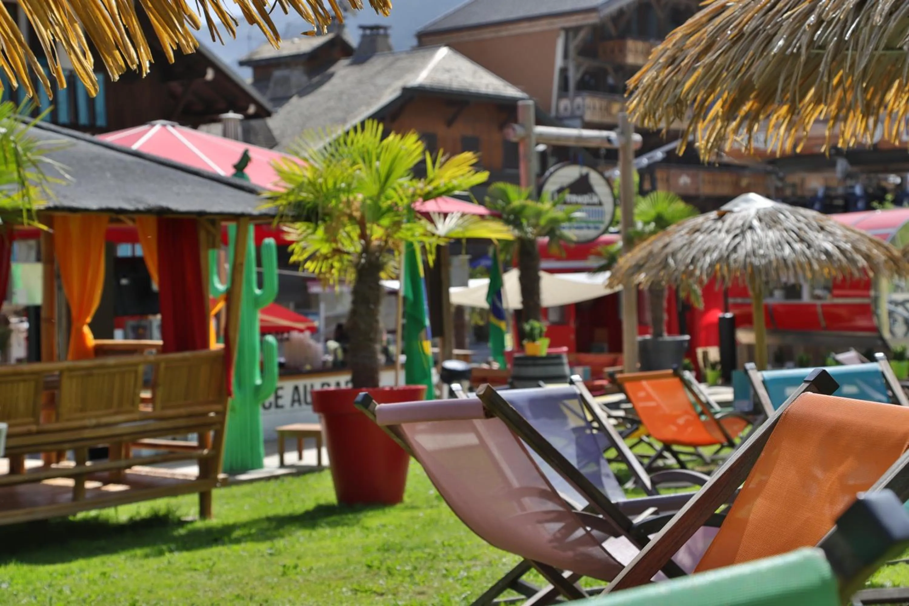 Patio in Hotel Le Tremplin