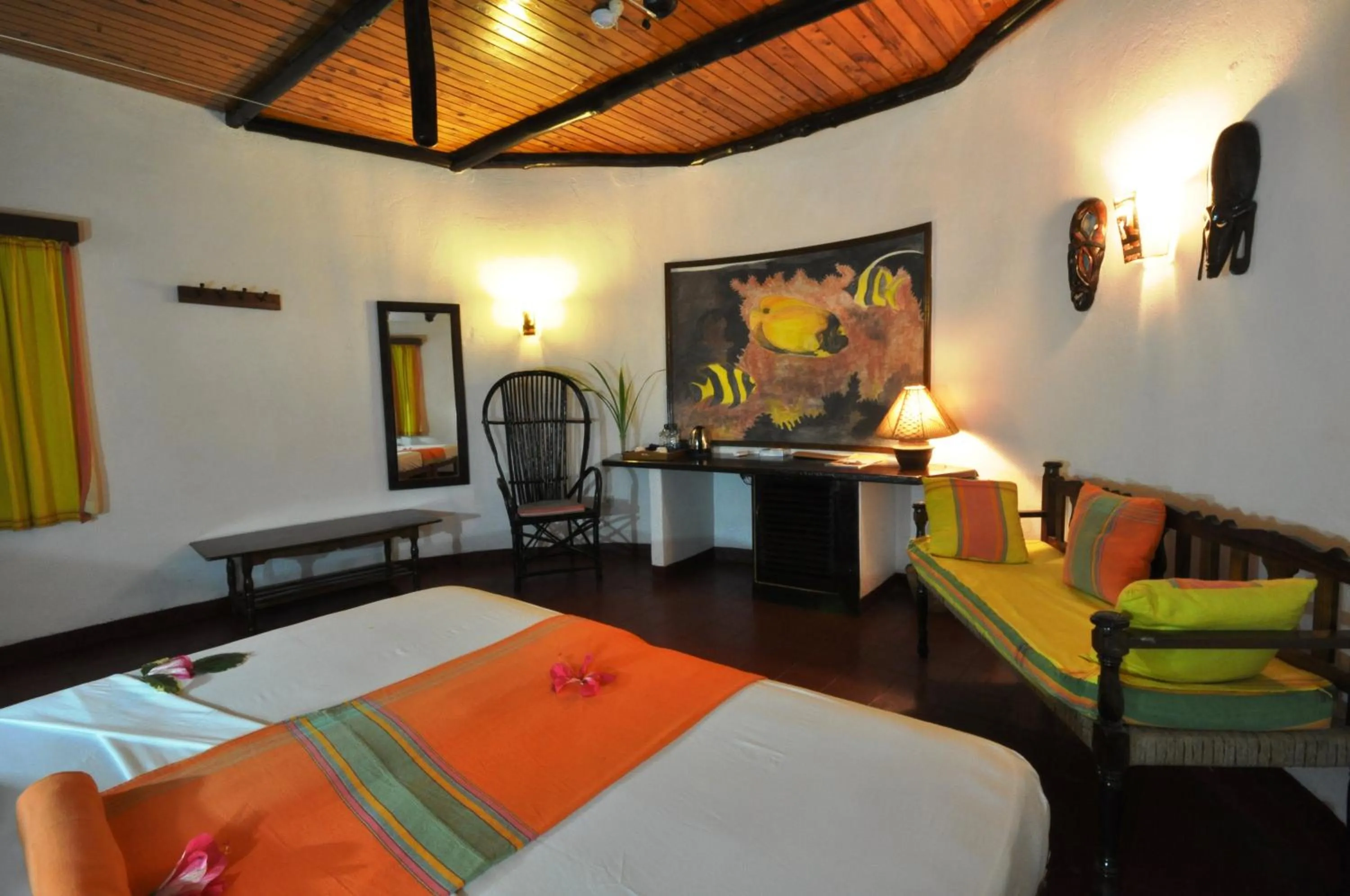 Bed in Baobab Sea Lodge