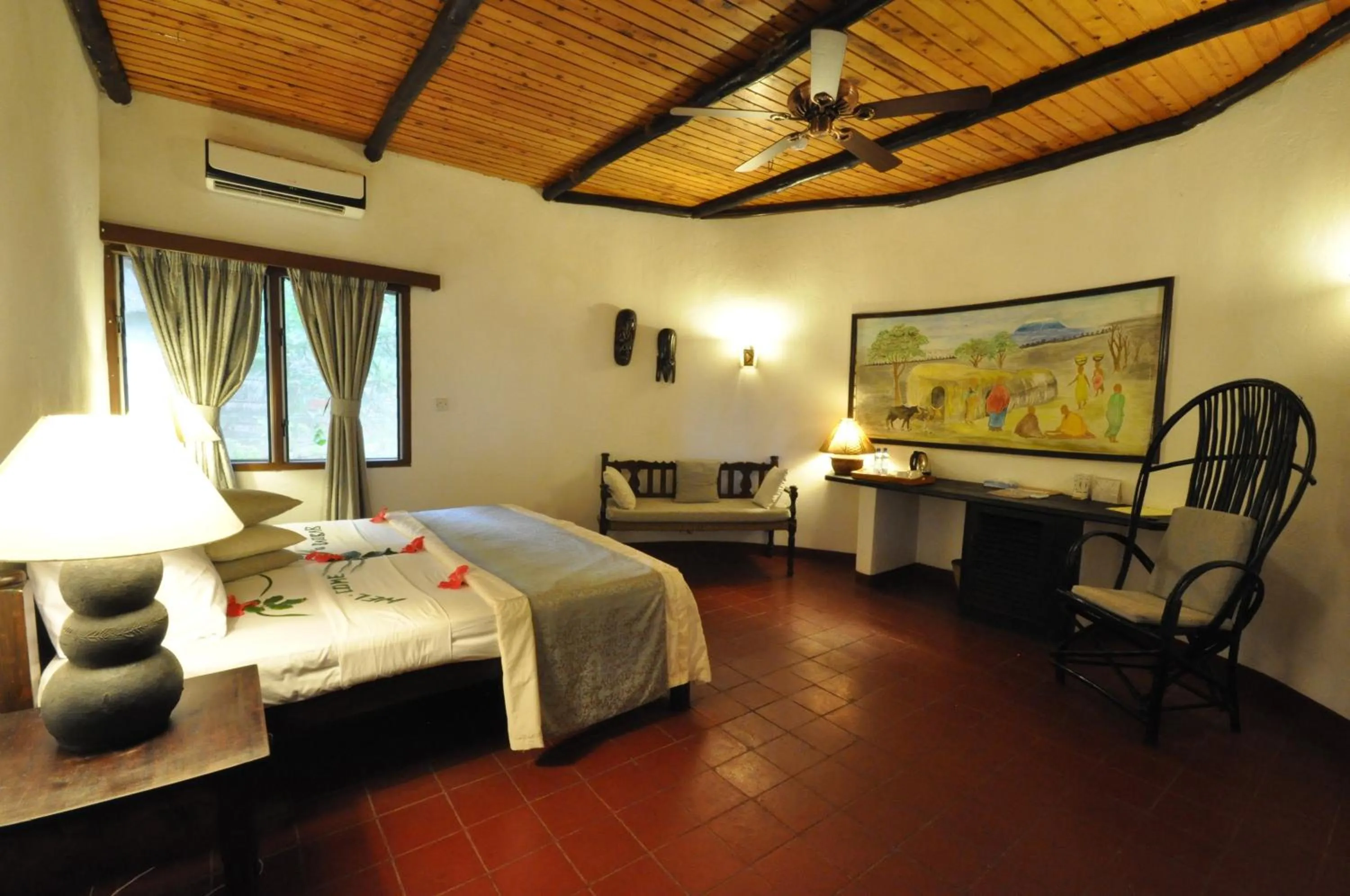 Bed in Baobab Sea Lodge
