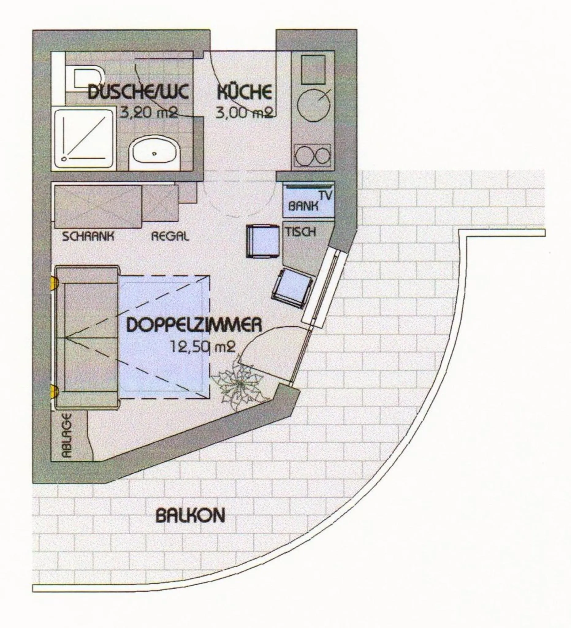 Floor plan in Apart Stotter