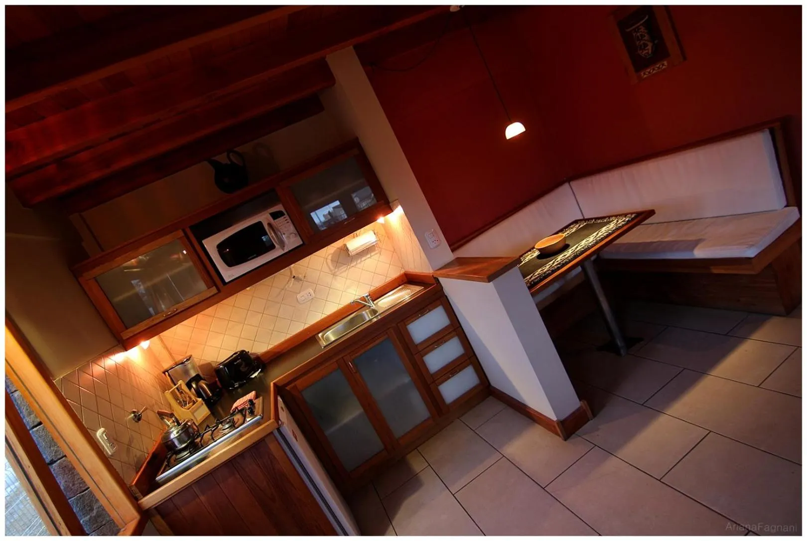 Kitchen or kitchenette in Aires del Beagle Apartment