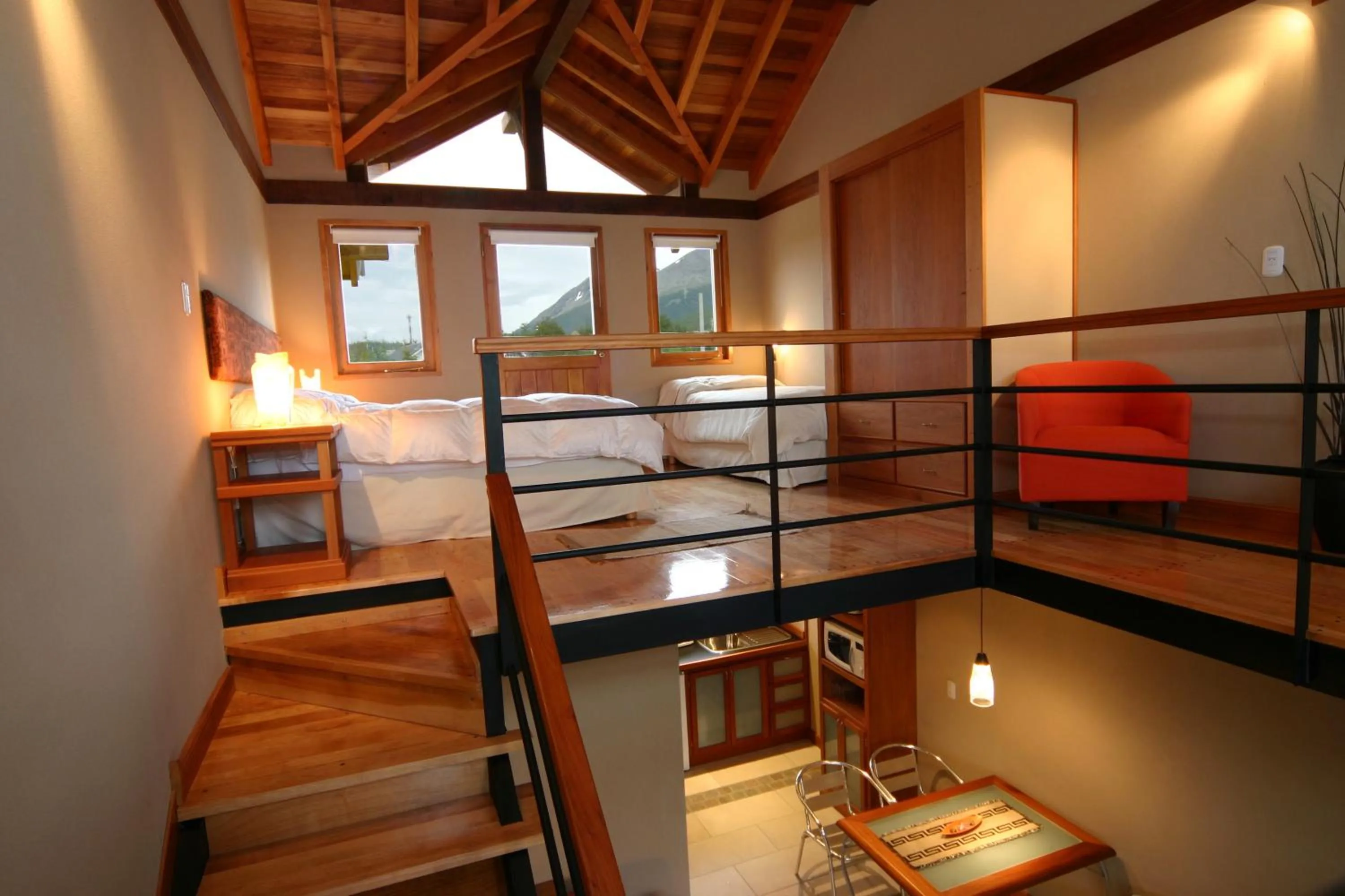 Bed in Aires del Beagle Apartment