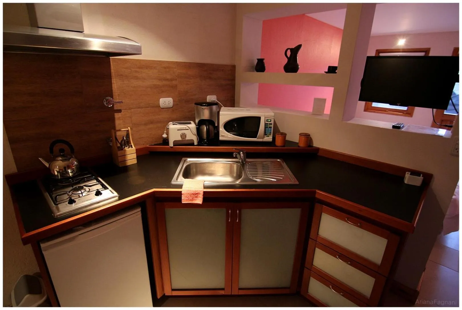 Kitchen or kitchenette in Aires del Beagle Apartment