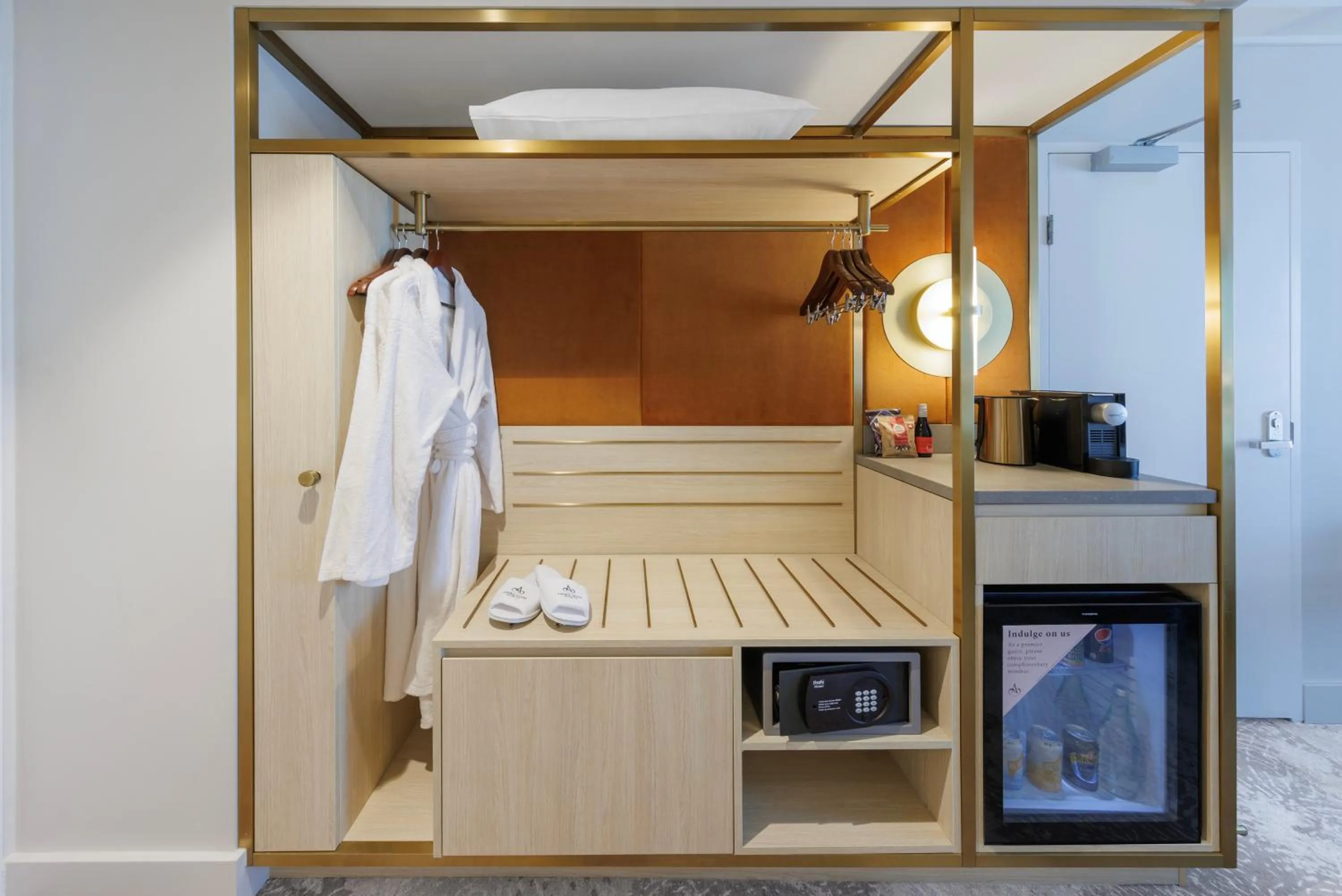 wardrobe, Bed in Amora Hotel Brisbane