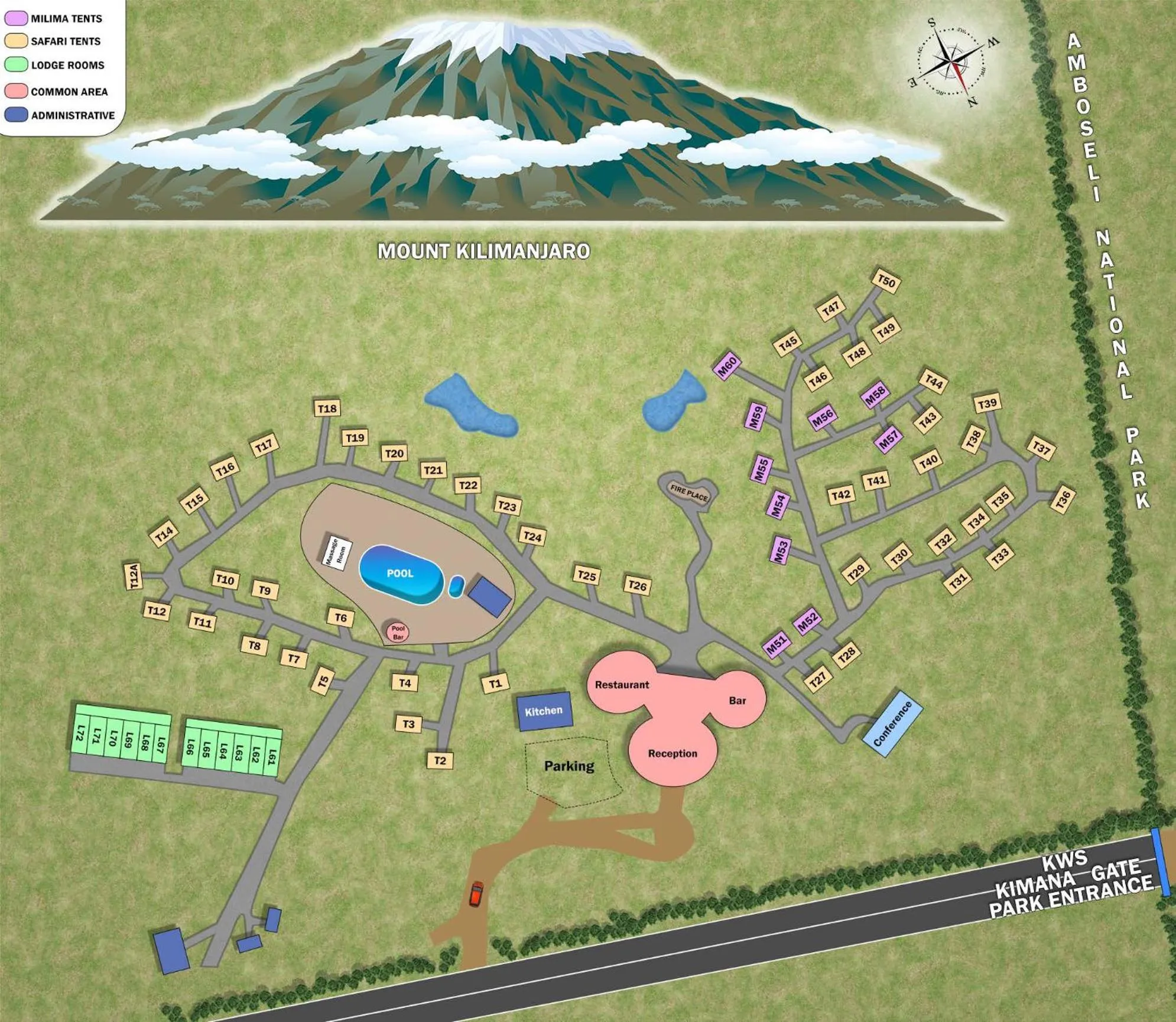 Floor plan in Kilima Safari Camp